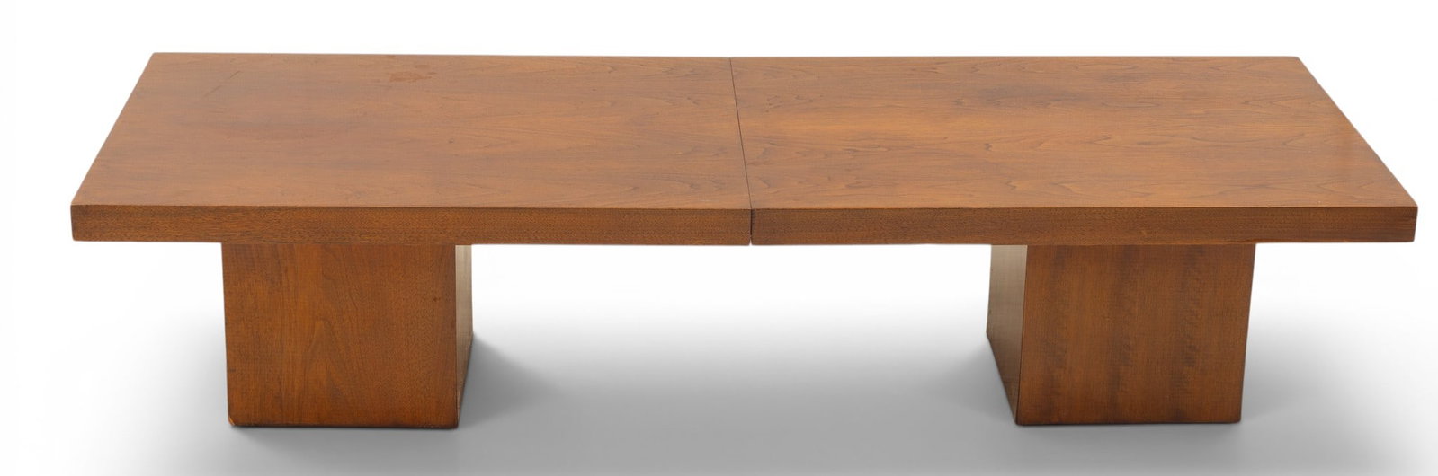 John Keal for Brown-Saltman (Los Angeles) Walnut Extension Coffee Table, Ca. 1968, H 15" W 24" L 66" (1 of 4)