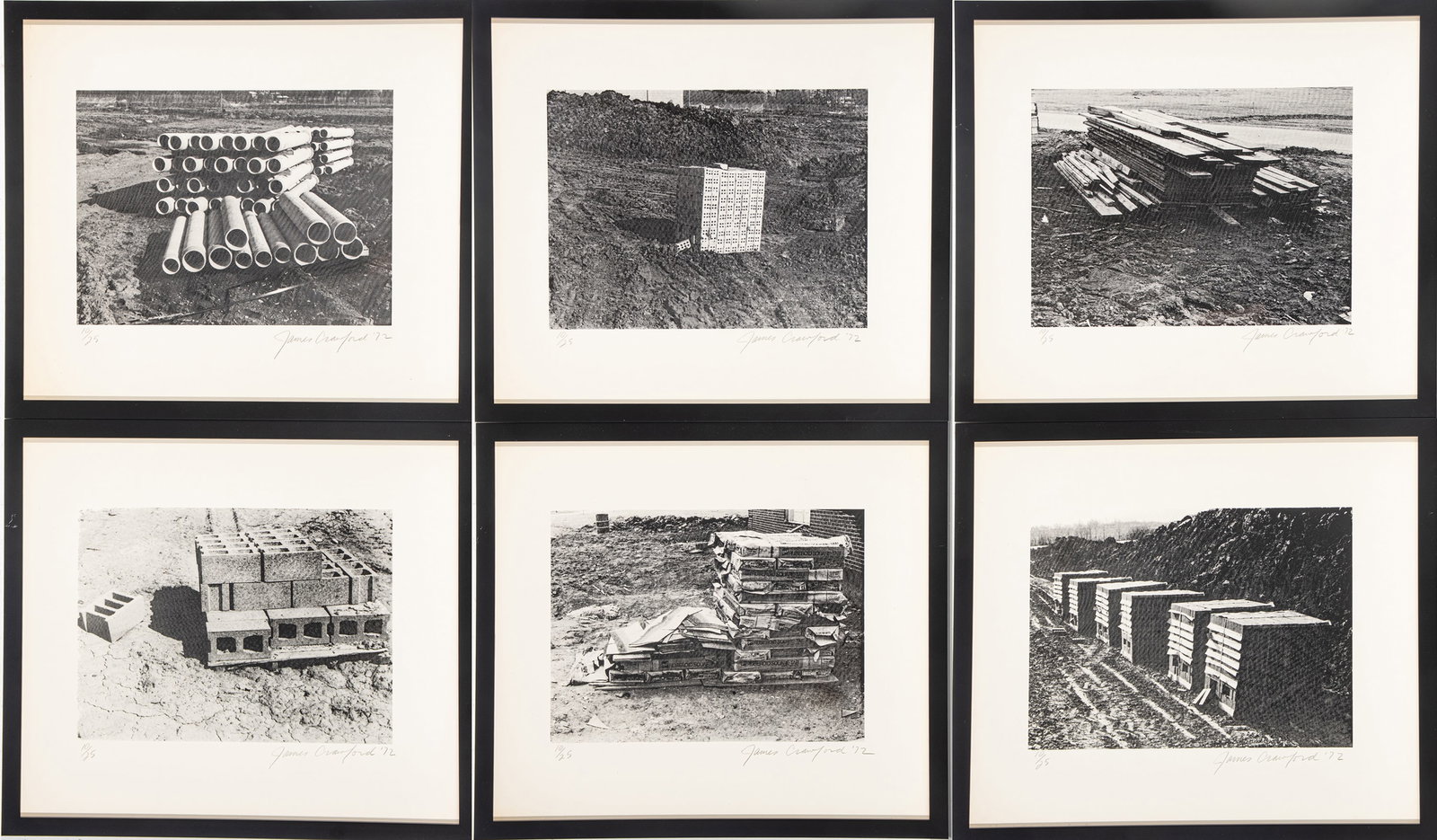 James Crawford (American (Detroit), B. 1944) Silkscreens on Board, Ca. 1972, 'Untitled Works, from (1 of 11)
