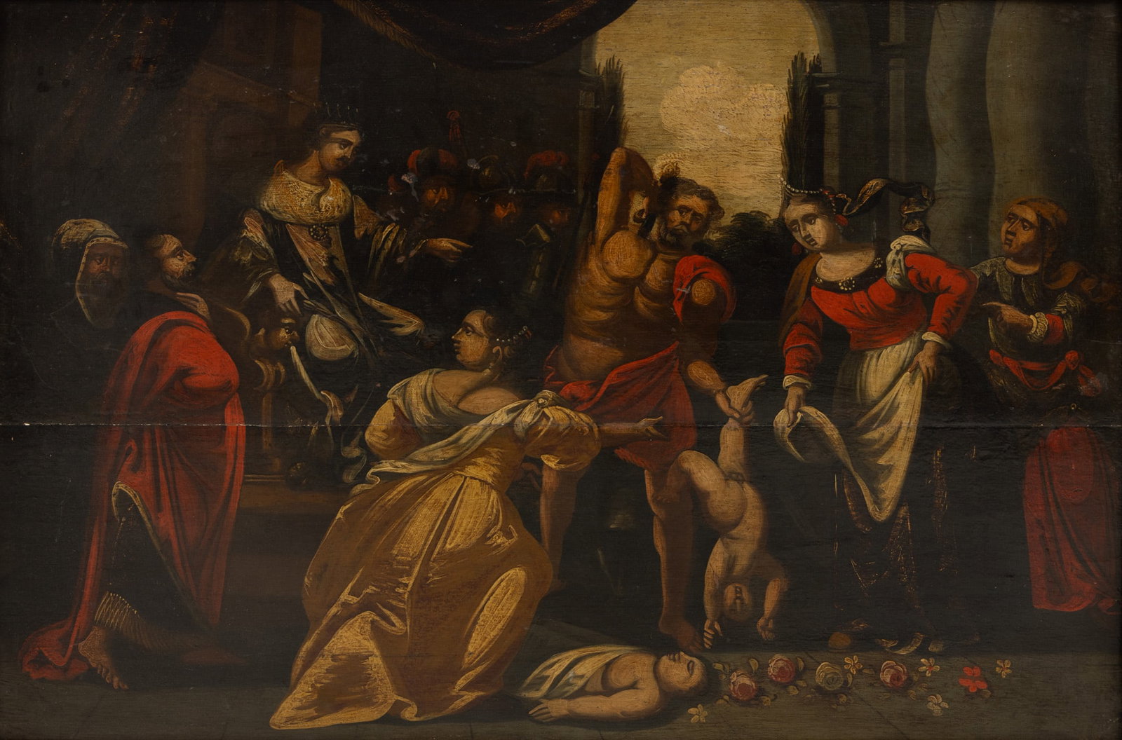 After Peter Paul Rubens (Flemish, 1577-1640) Oil on Beveled Panel, Ca. 19th C., 'The Judgement of (1 of 3)