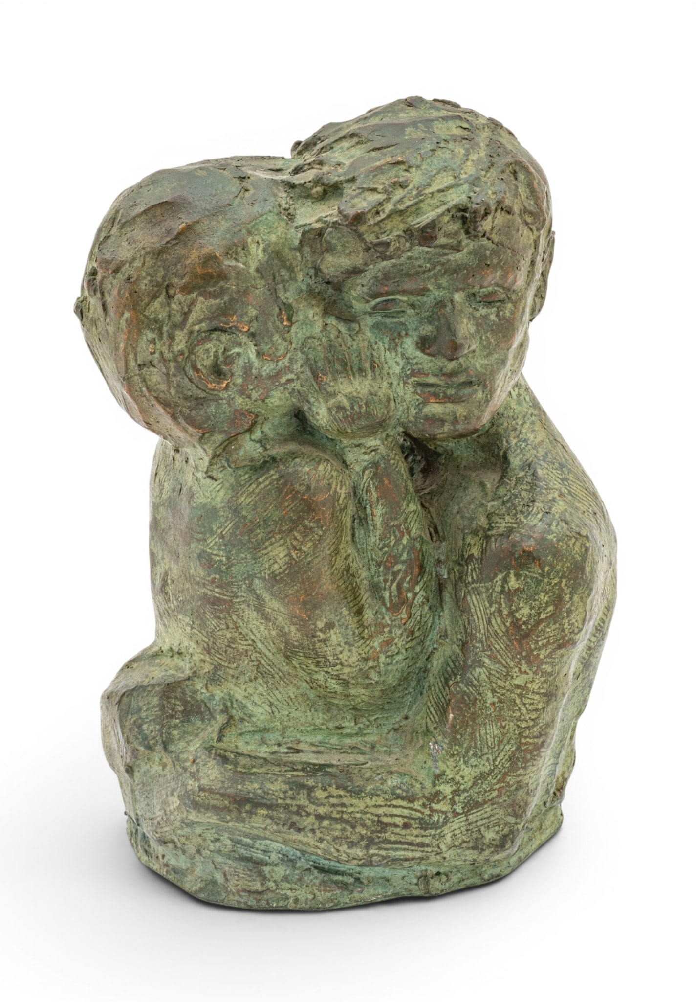 Victor Salmones (Mexican, 1937-1989) Bronze Sculpture, Ca. 20th C., H 9.5" W 6" Depth 6.25" (1 of 8)