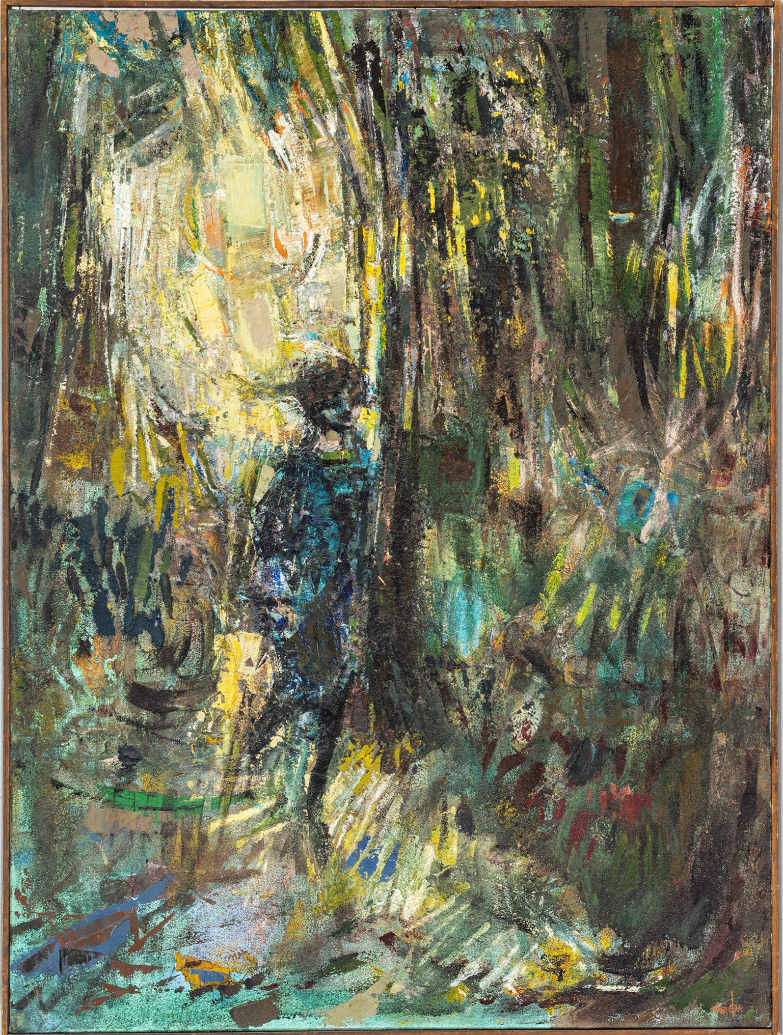 Robert Cariola (American, B. 1927) Oil on Canvas, 1964, 'Journey', H 40" W 30" (1 of 8)
