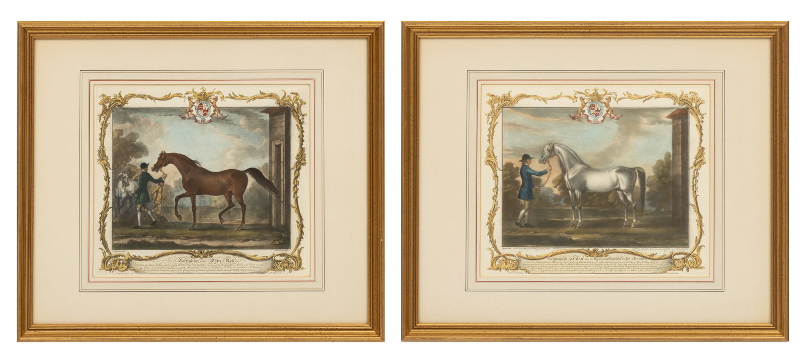Richard Houston (Irish, 1721-1775) Hand Colored Engraving on Paper, Ca. 1755-1756, H 12" W 14" 1 (1 of 9)