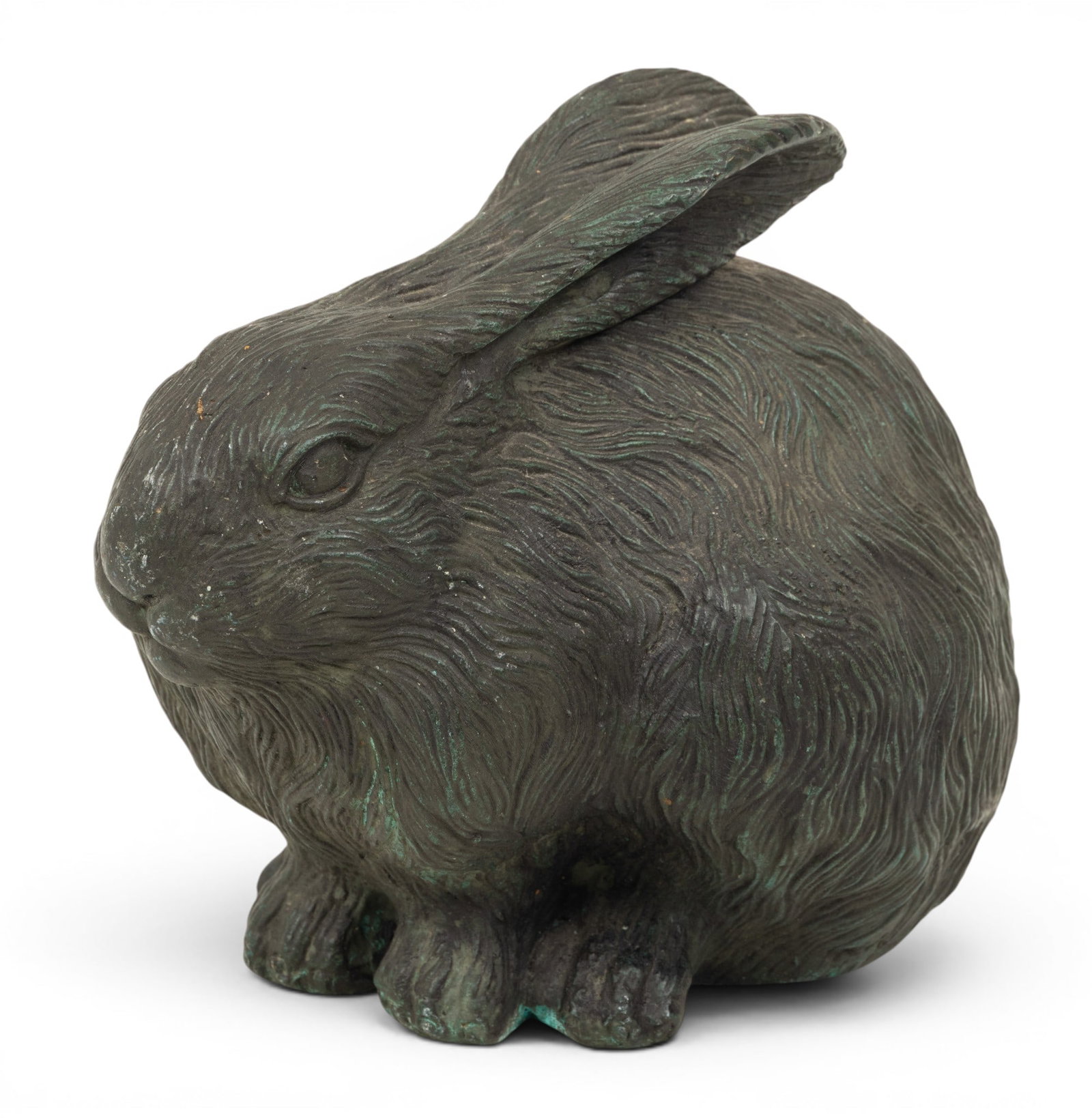 Bronze Cottentail Rabbit H 7.5" W 7" Depth 9" (1 of 6)