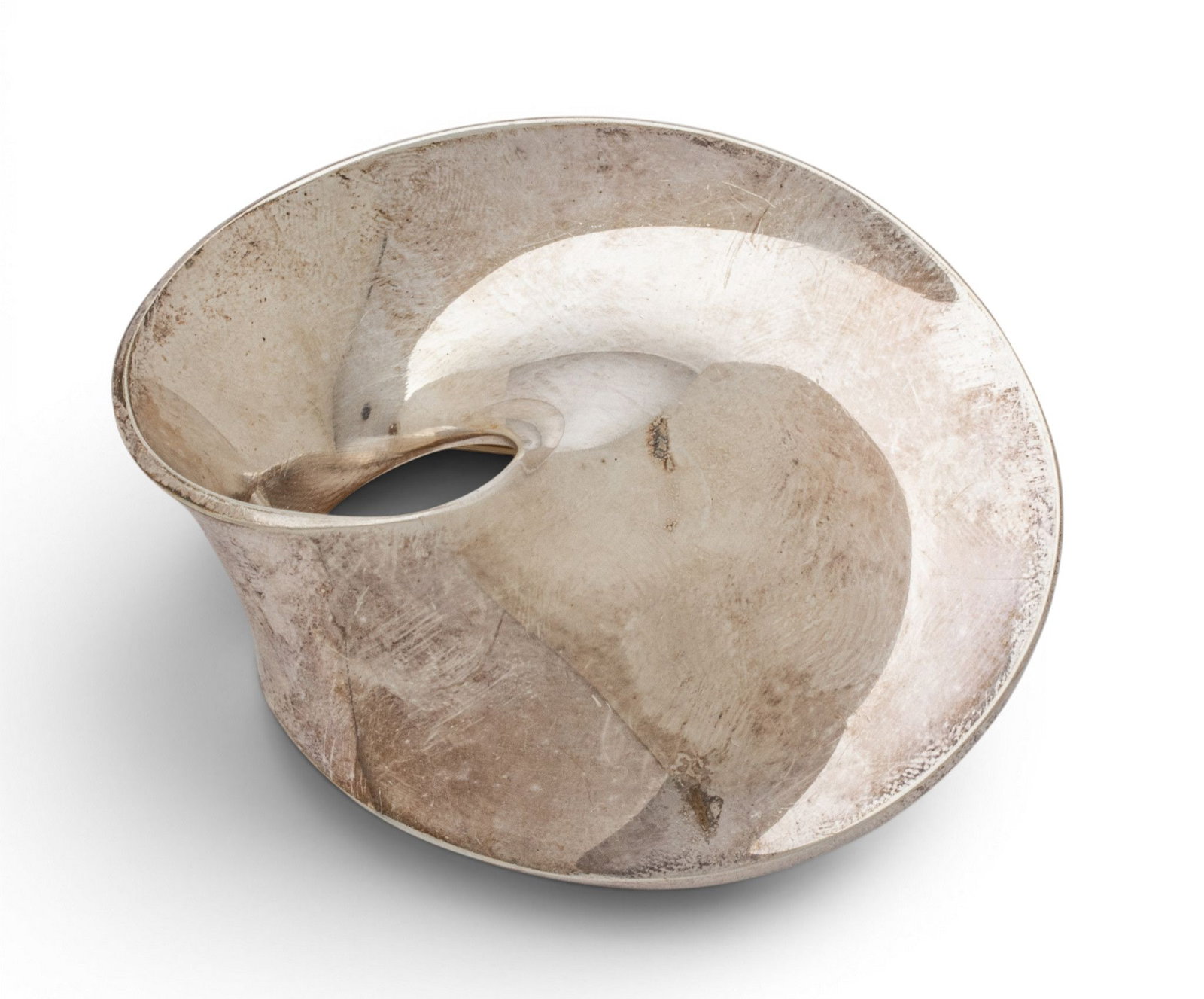 Georg Jensen (Denmark) Sterling Silver Modernist Brooch 1960, W 2.7" 48 grams 1 PC (1 of 7)