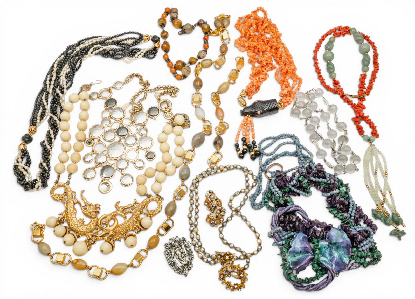 Costume Necklaces Lot of 10 10 PCS (1 of 6)