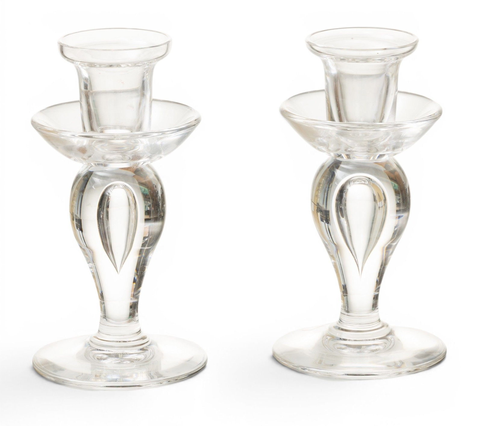 Saint-Louis Crystal Candlesticks 'Sirius', H 6" Dia. 3" 5 grams (1 of 5)