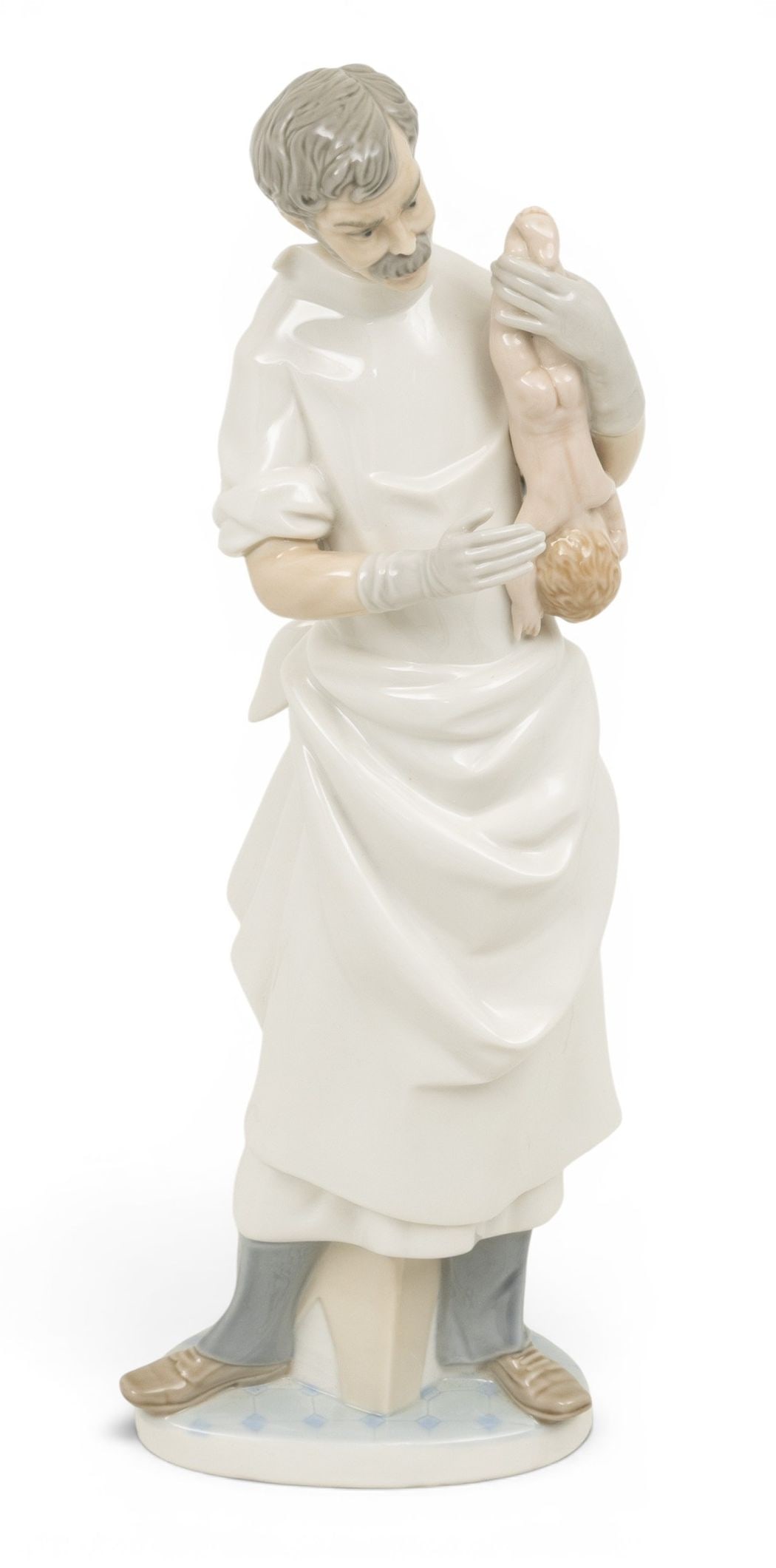 Lladro (Spain) Porcelain Figure 'Obstetrician', H 13" 1 PC (1 of 6)