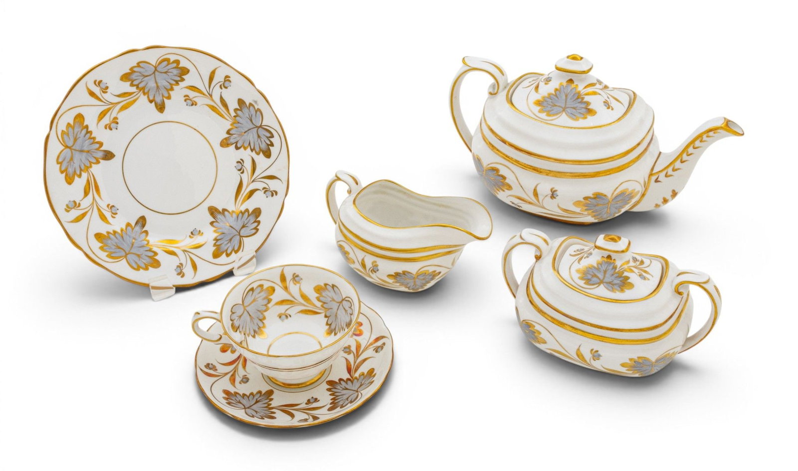 Grosvenor (English) Bone China Dessert Set 'Rosslyn', 43 PCS (1 of 6)