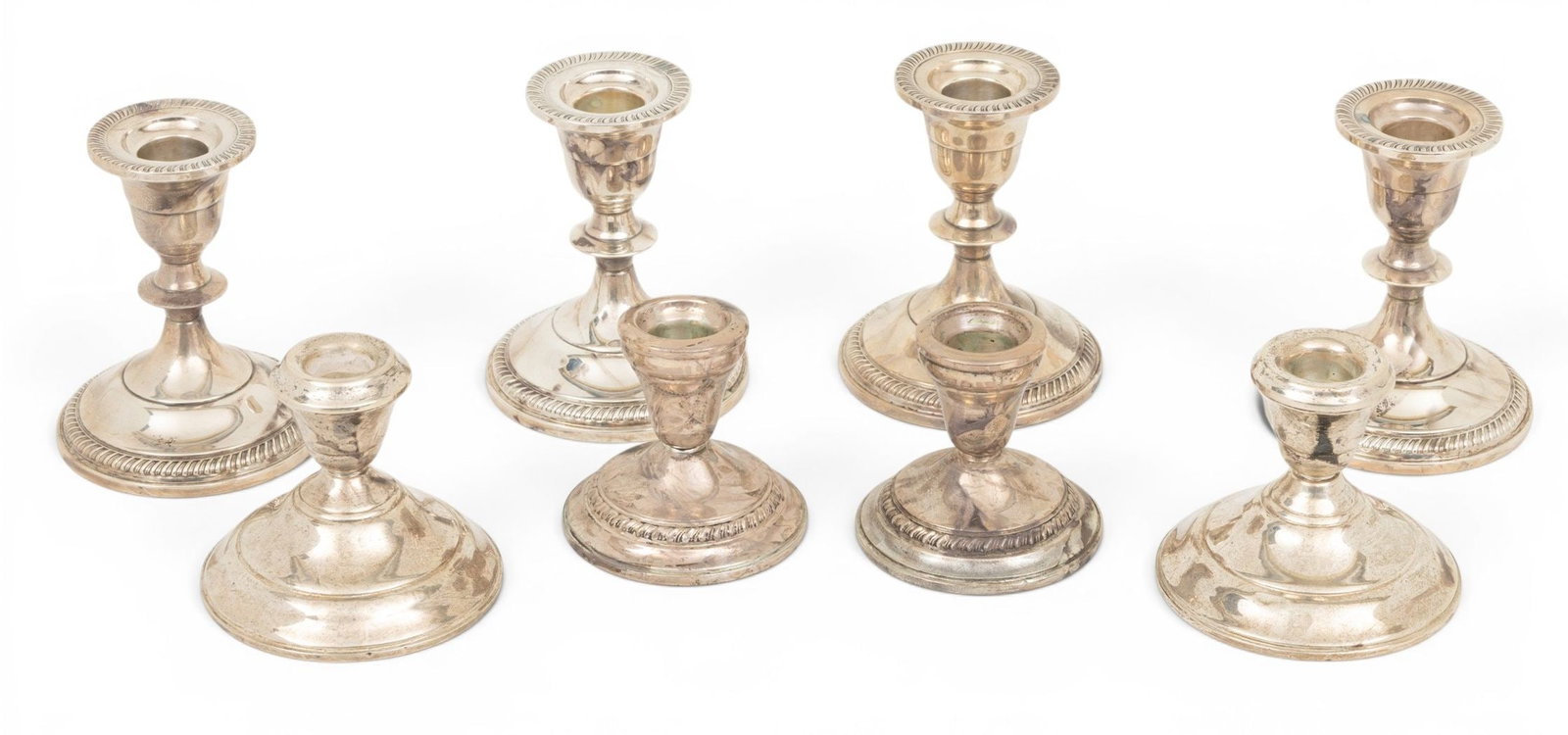 Sterling Silver Weighted Candlesticks 8 PCS (1 of 7)