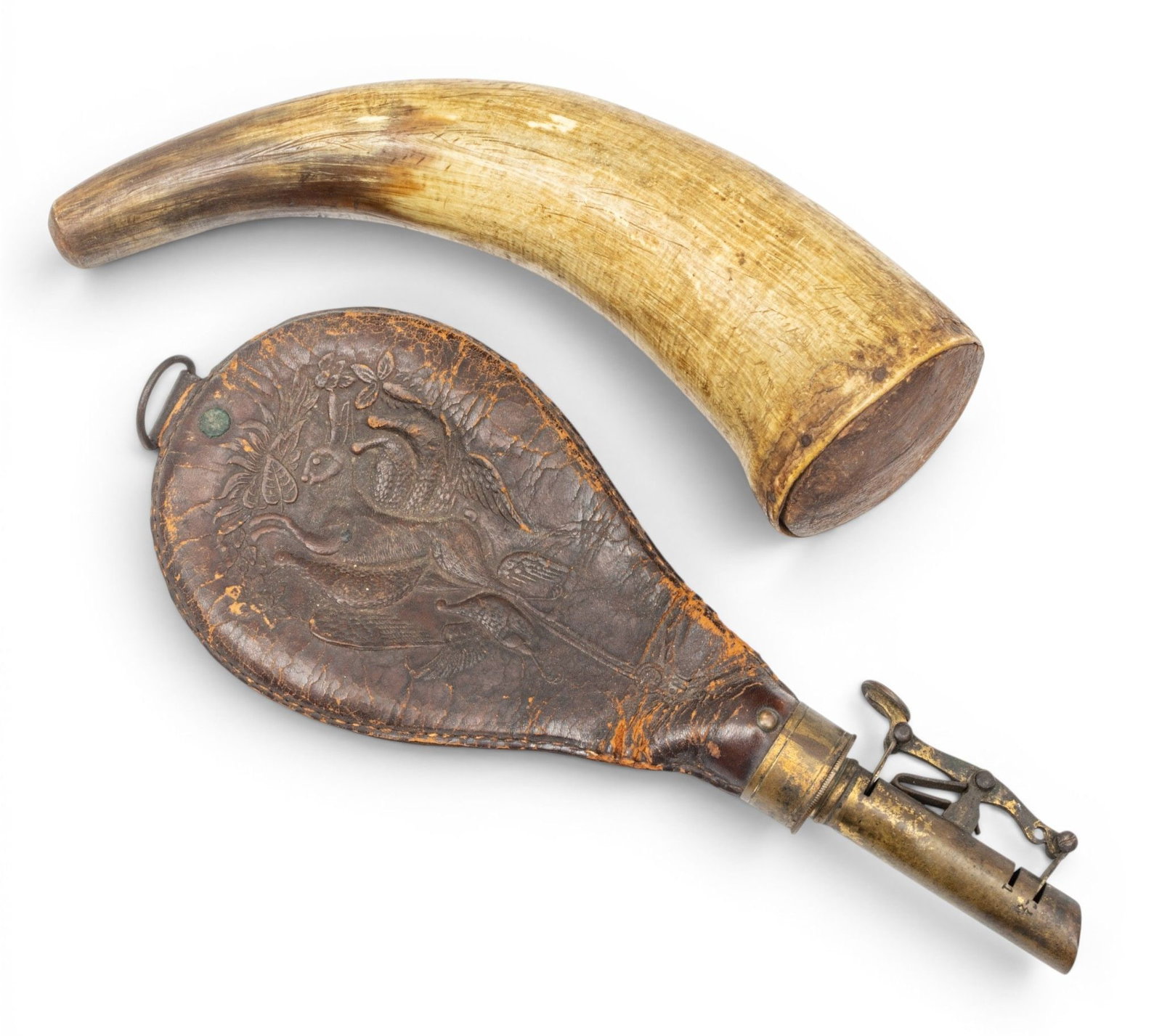 American Powder Horns 3 PCS (1 of 4)