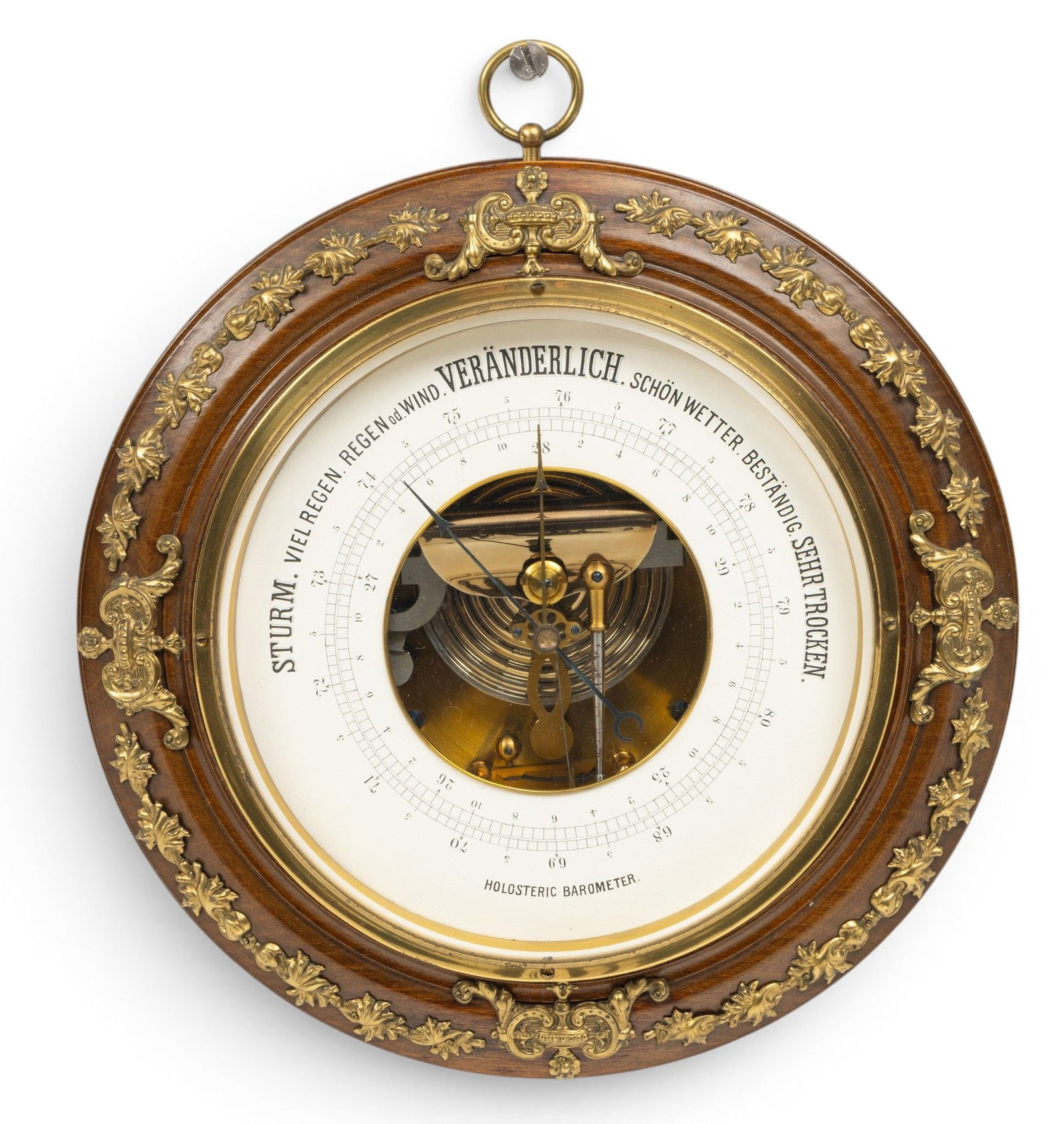 German Wall Holosteric Barometer 1920, Dia. 10" 1 PC (1 of 3)