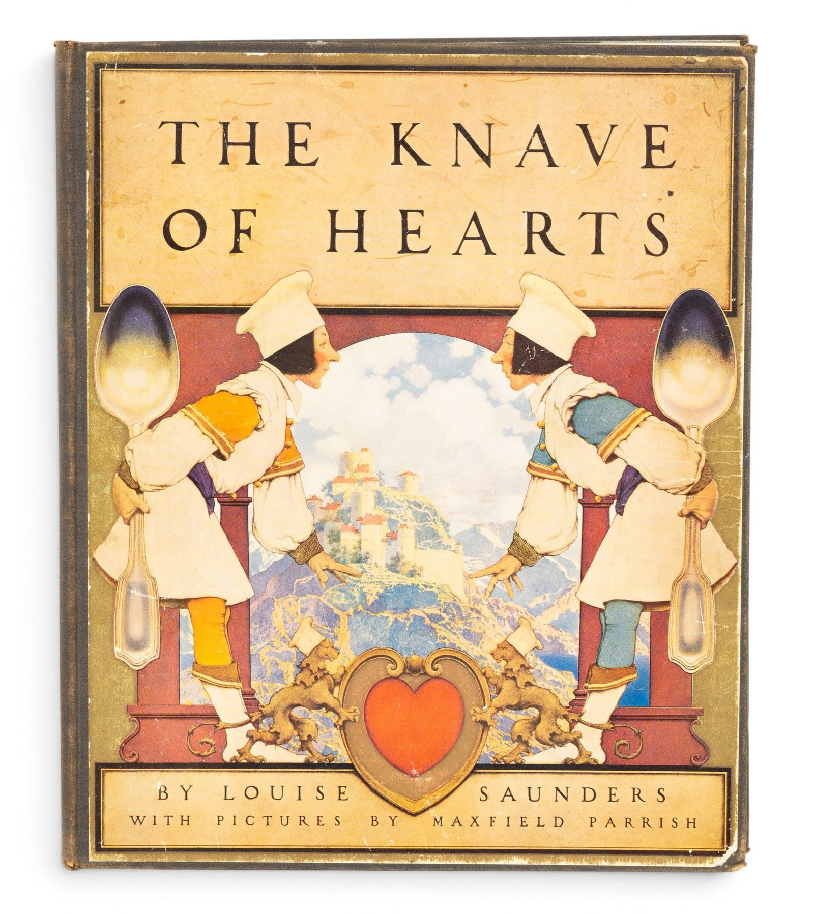 The Knave of Hearts with Pictures by Maxfield Parrish, Scribner's Knave, Ca. 1925, H 14" W 12" (1 of 7)