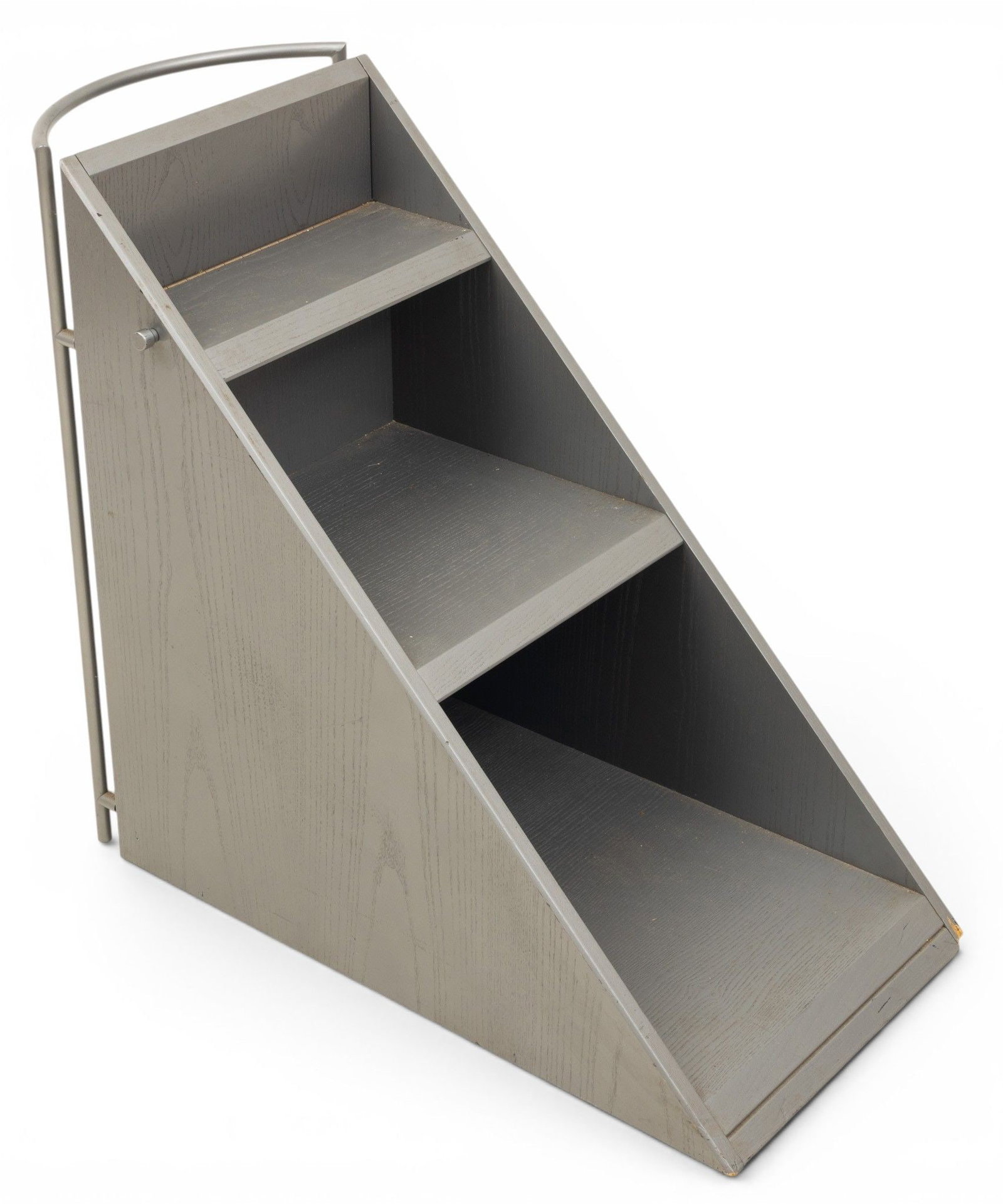 Peter Maly (Czech, B. 1936) for Interlübke Magazine/Book Stand, Ca. 1980's, H 31" W 16" Depth (1 of 5)