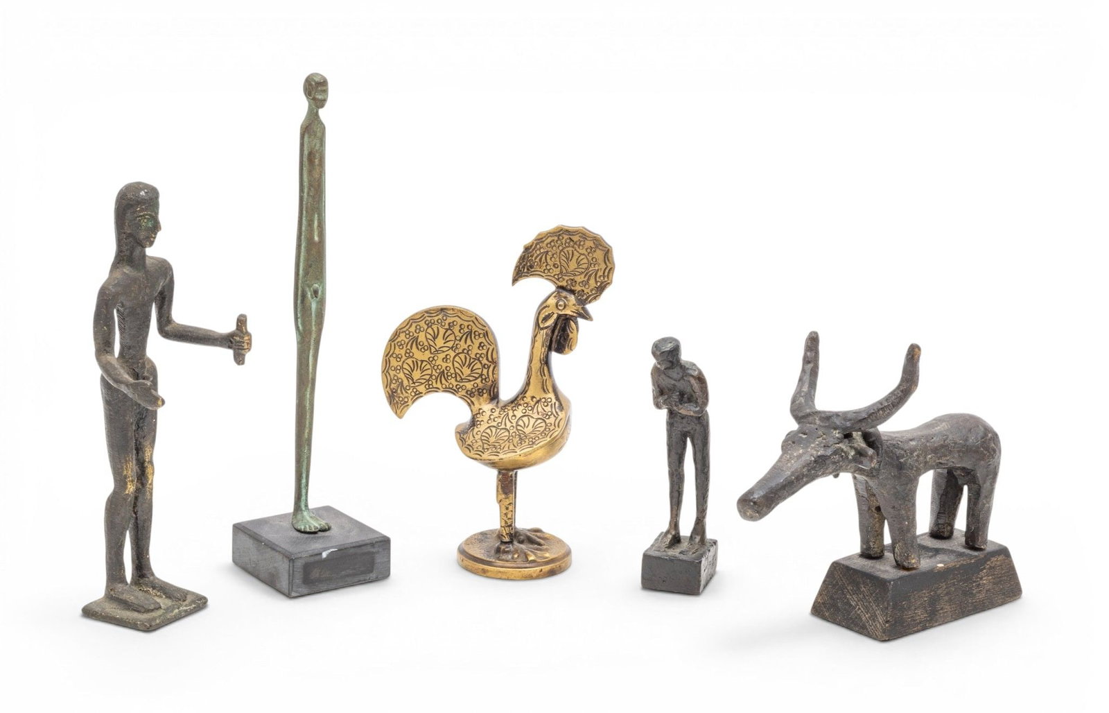 Collection of Five Bronze Figures, 5 PCS (1 of 8)
