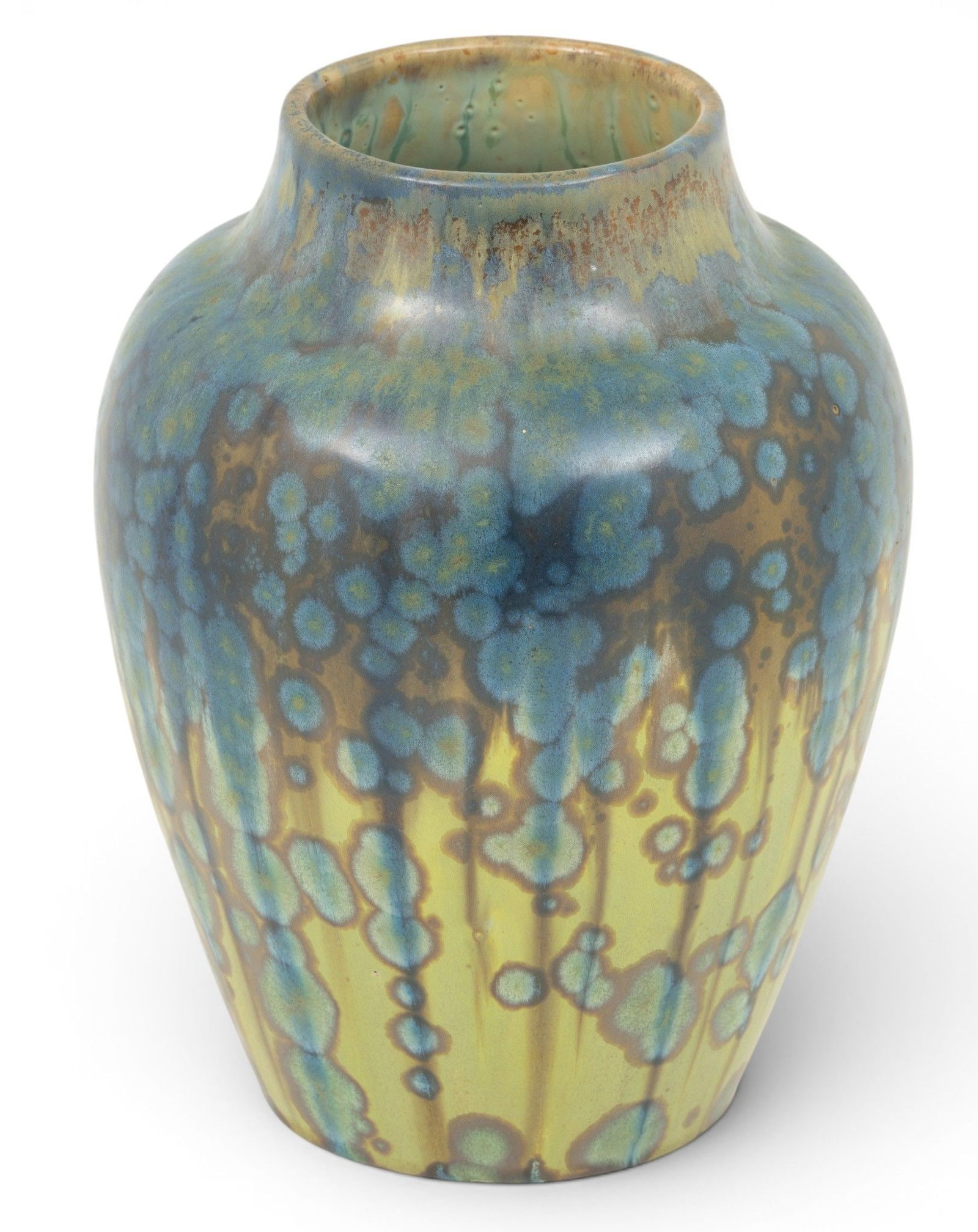 Dierre ___________ Pottery Vase, Signed 1960, H 8.75" Dia. 6.25" (1 of 5)