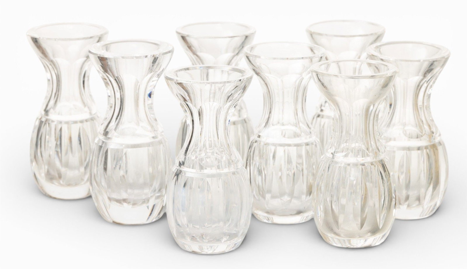Waterford (Irish) Crystal Small Vases 20th Cent., H 4" Dia. 2" 8 PCS (1 of 3)