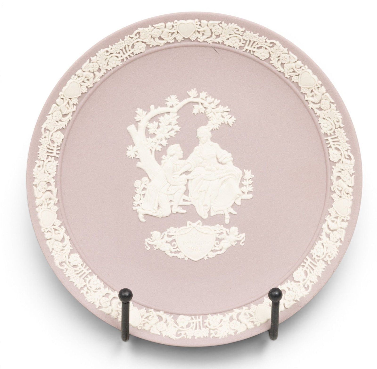 Wedgwood Lavender Cameo Plate, 1982, Dia. 6.5" (1 of 5)