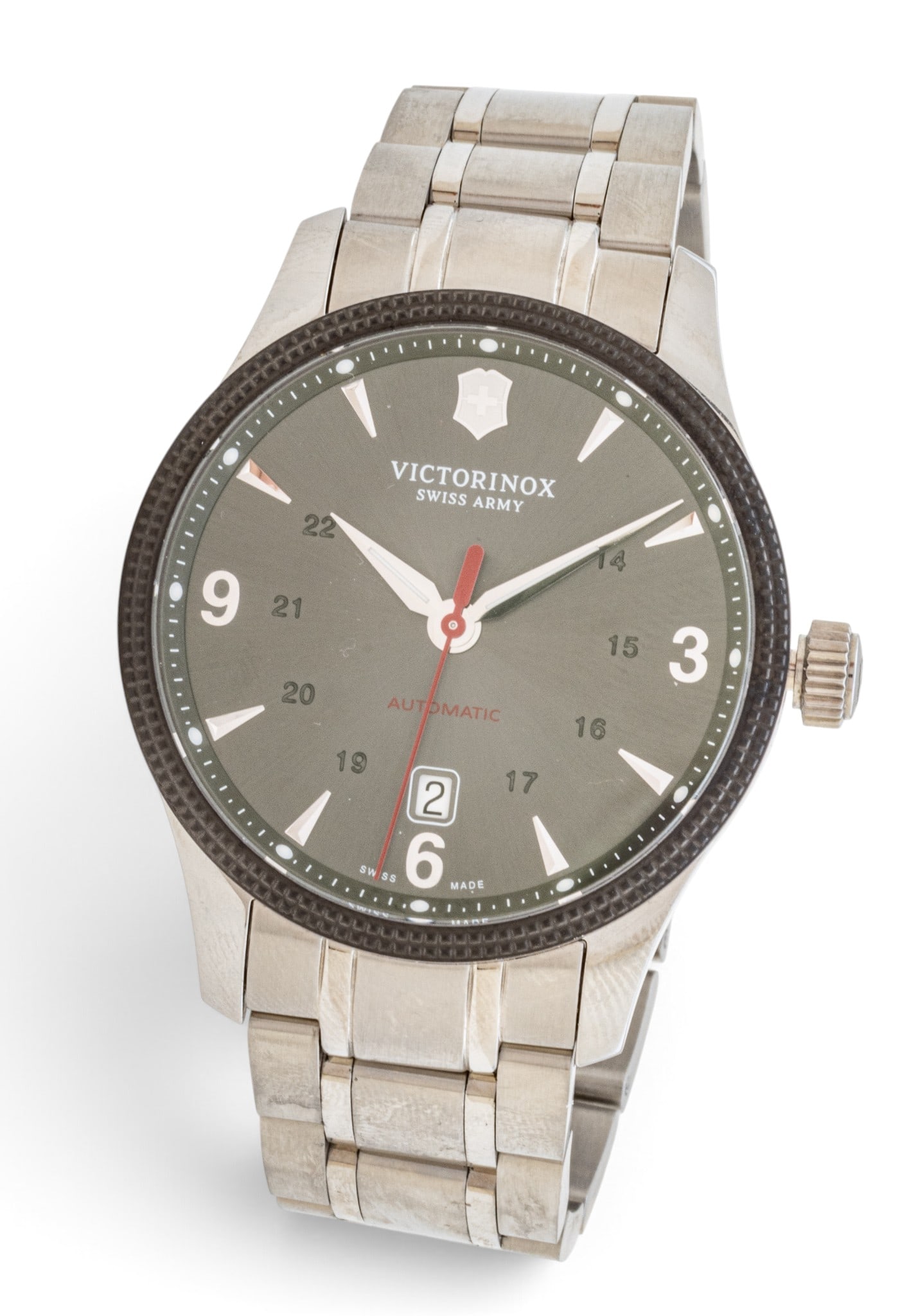 Victorinox Swiss Army Stainless Steel Man's Wrist Watch, Swiss Made (1 of 6)