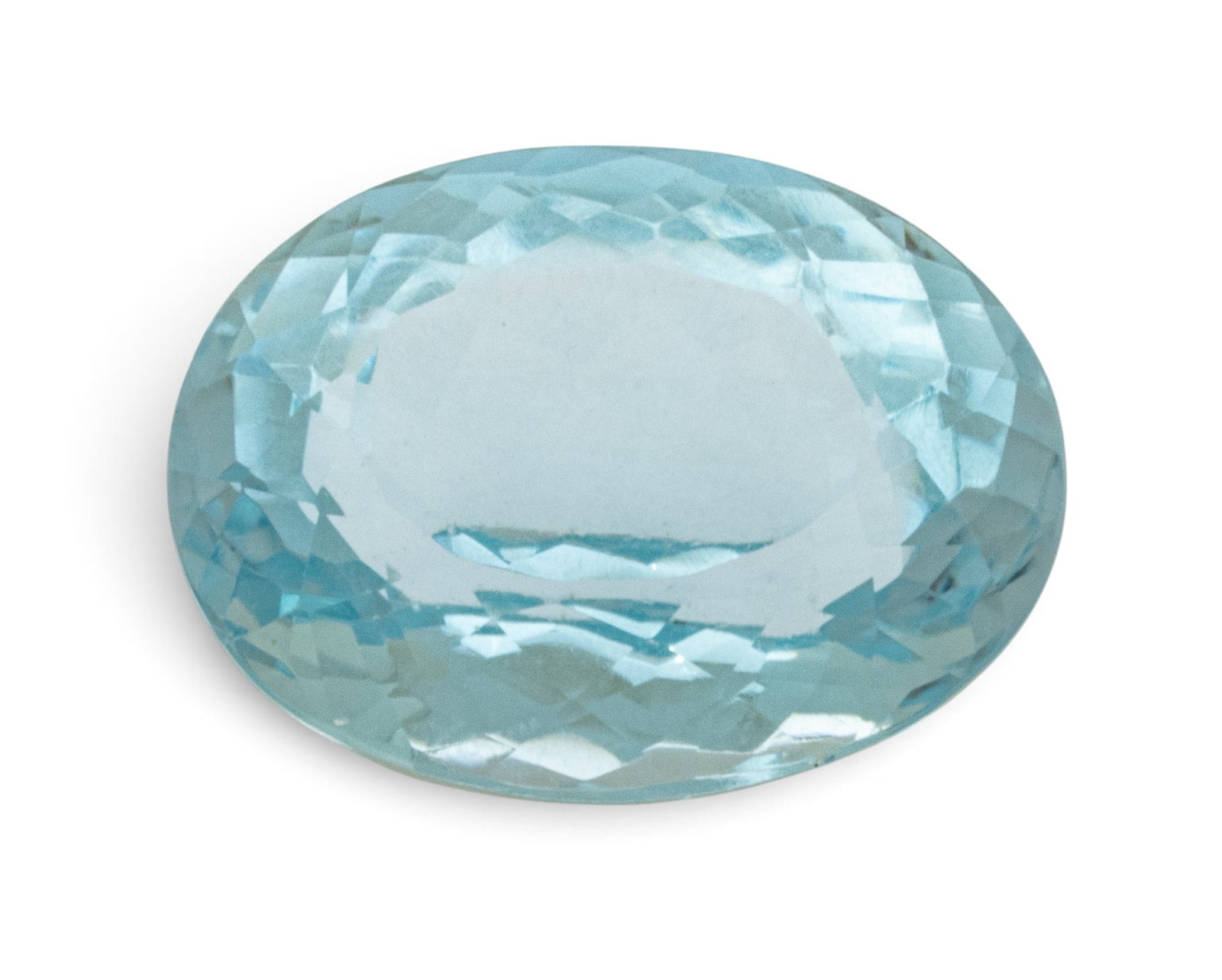 Oval Cut Unmounted Gem 32 Carat Blue Topaz (1 of 5)