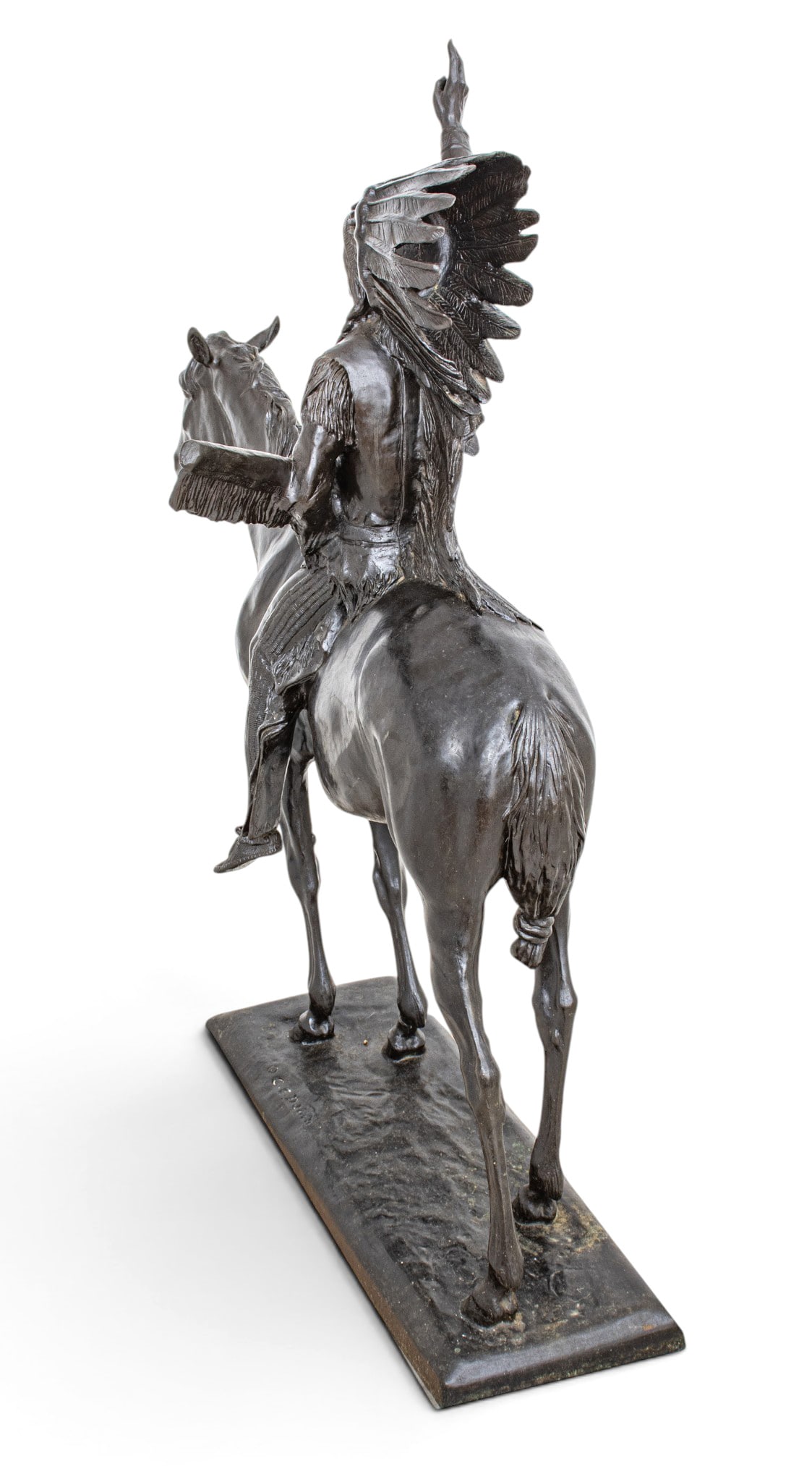 After Cyrus Edwin Dallin (American, 1861-1944) Monumental Bronze Sculpture 20th C., 'Chief - 6