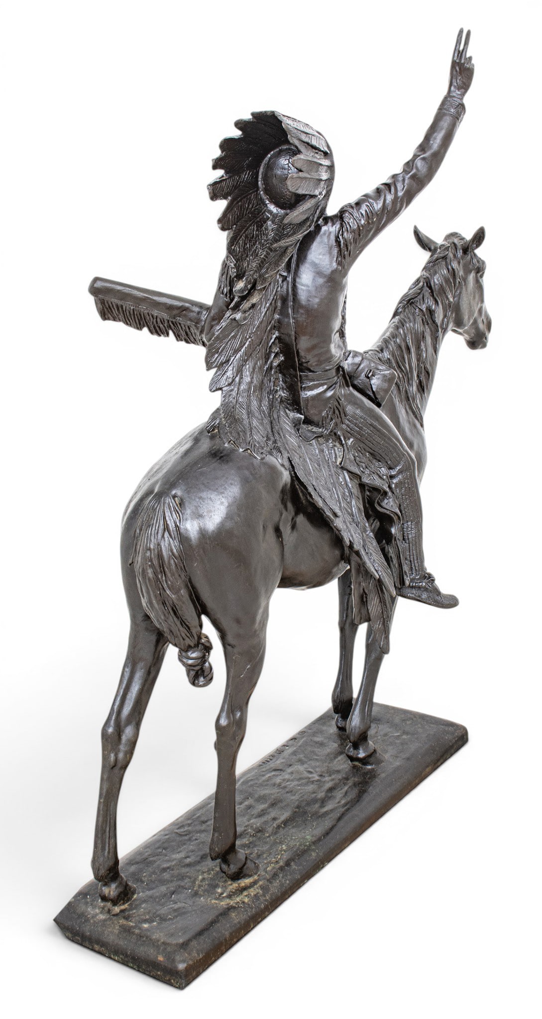 After Cyrus Edwin Dallin (American, 1861-1944) Monumental Bronze Sculpture 20th C., 'Chief - 7