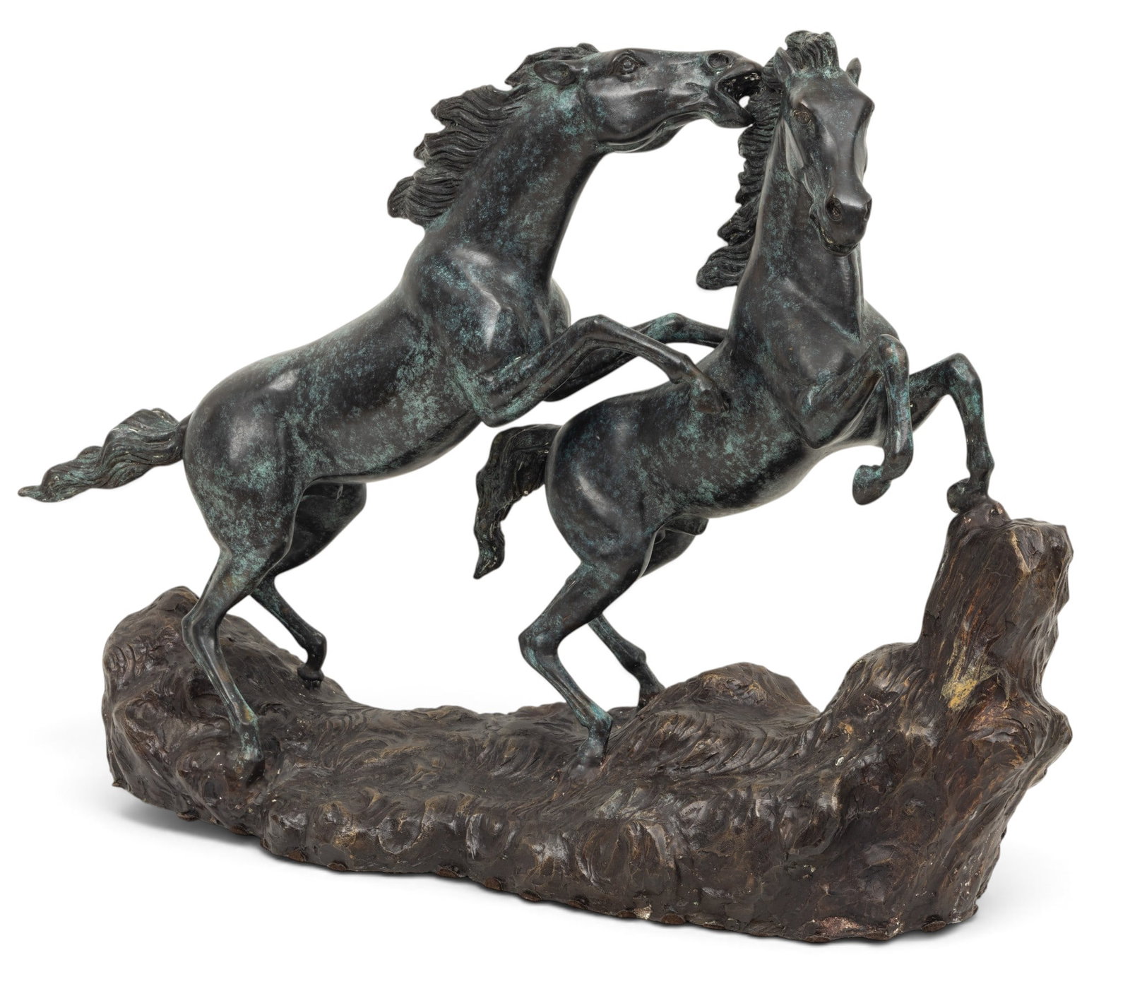 Bronze Galloping Horses Sculpture 1980, H 22" L 30" 1 PC (1 of 6)