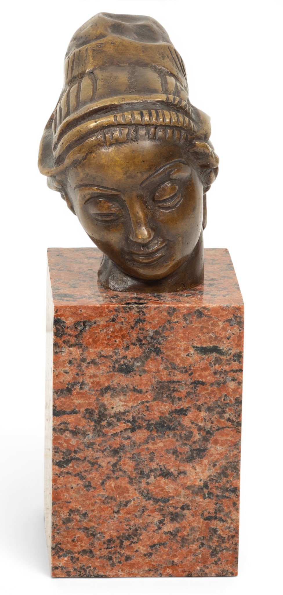Carl Milles (Swedish, 1875-1955) Original Bronze Sculpture 'Little Europa Head (Lilla: Carl Milles (Swedish, 1875-1955) Original Bronze Sculpture 'Little Europa Head (Lilla Europa-huvudet)', H 12" W 6" Depth 5" Cast by Milles after the Phoenician princess in his 1926 Europa and the Bull