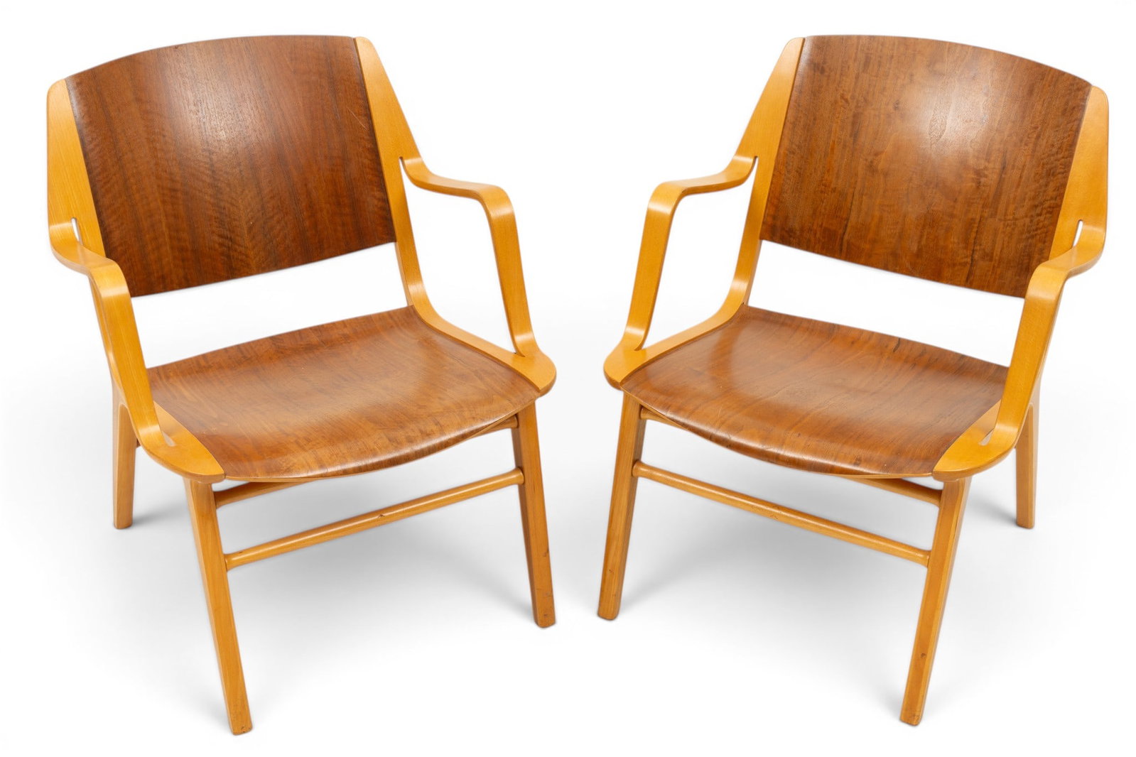 Peter Hvidt & Orla Mölgaard-Nielsen for Fritz Hansen (Denmark) 1947, 'AX Chairs,, Model 6020', (1 of 6)