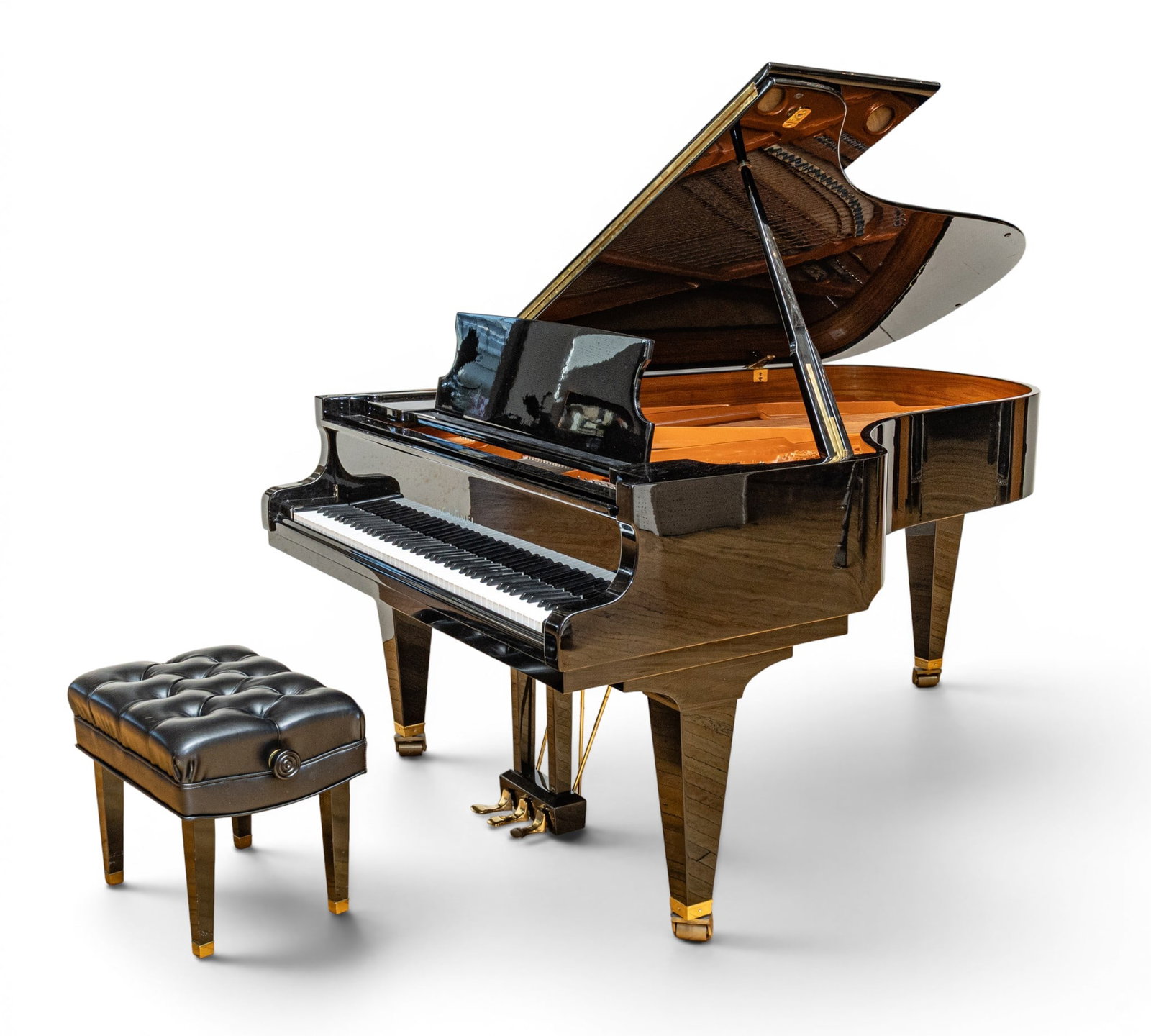 Schimmel (Braunschweig, Germany, Est. 1885) Ebony High Gloss C 189 Tradition Grand Piano and Bench, (1 of 14)