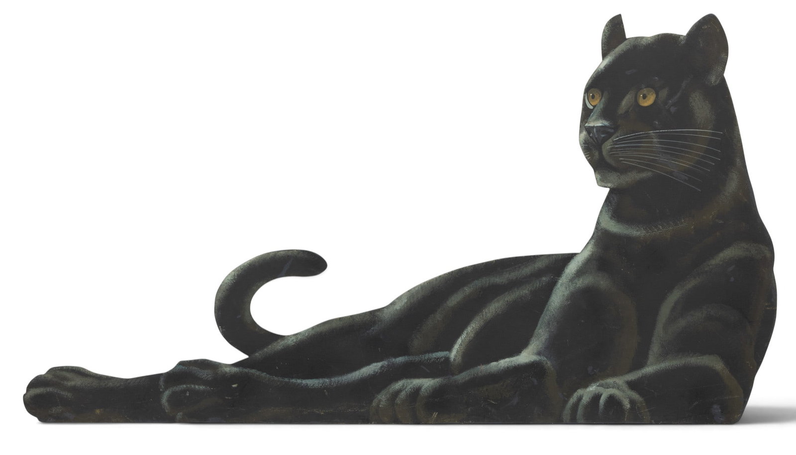 Black Panther Carousel Sleigh Facade (Running Board) H 27.5" L 51" Depth 0.5" (1 of 5)