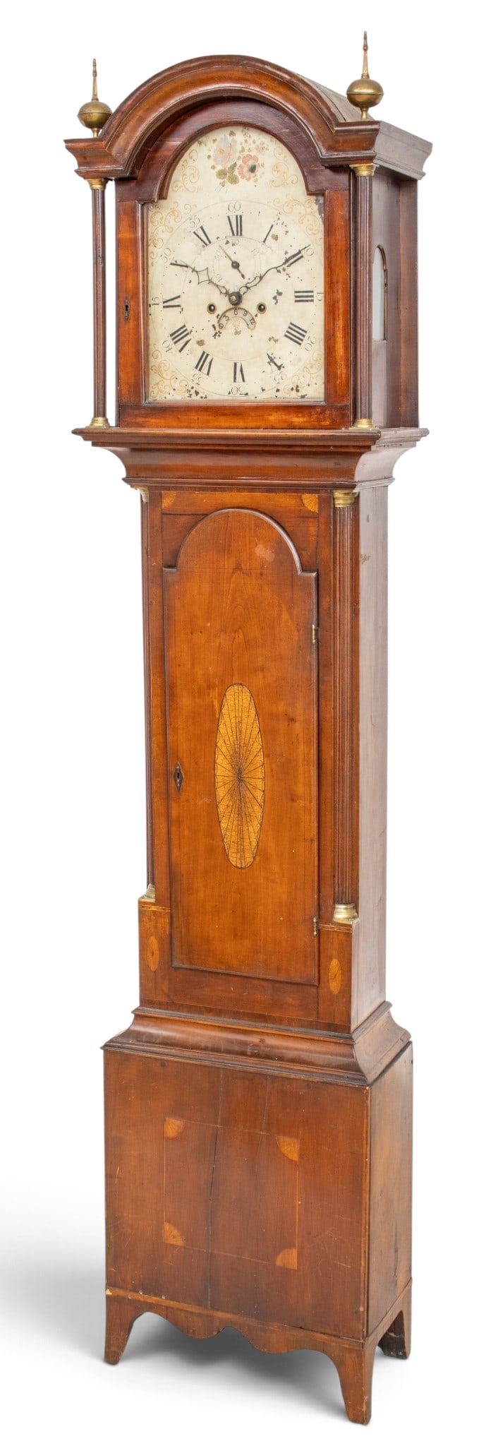 English Mahogany Tall Case Clock Late 18th C., H 84" W 20" Depth 10" 1 PC (1 of 15)