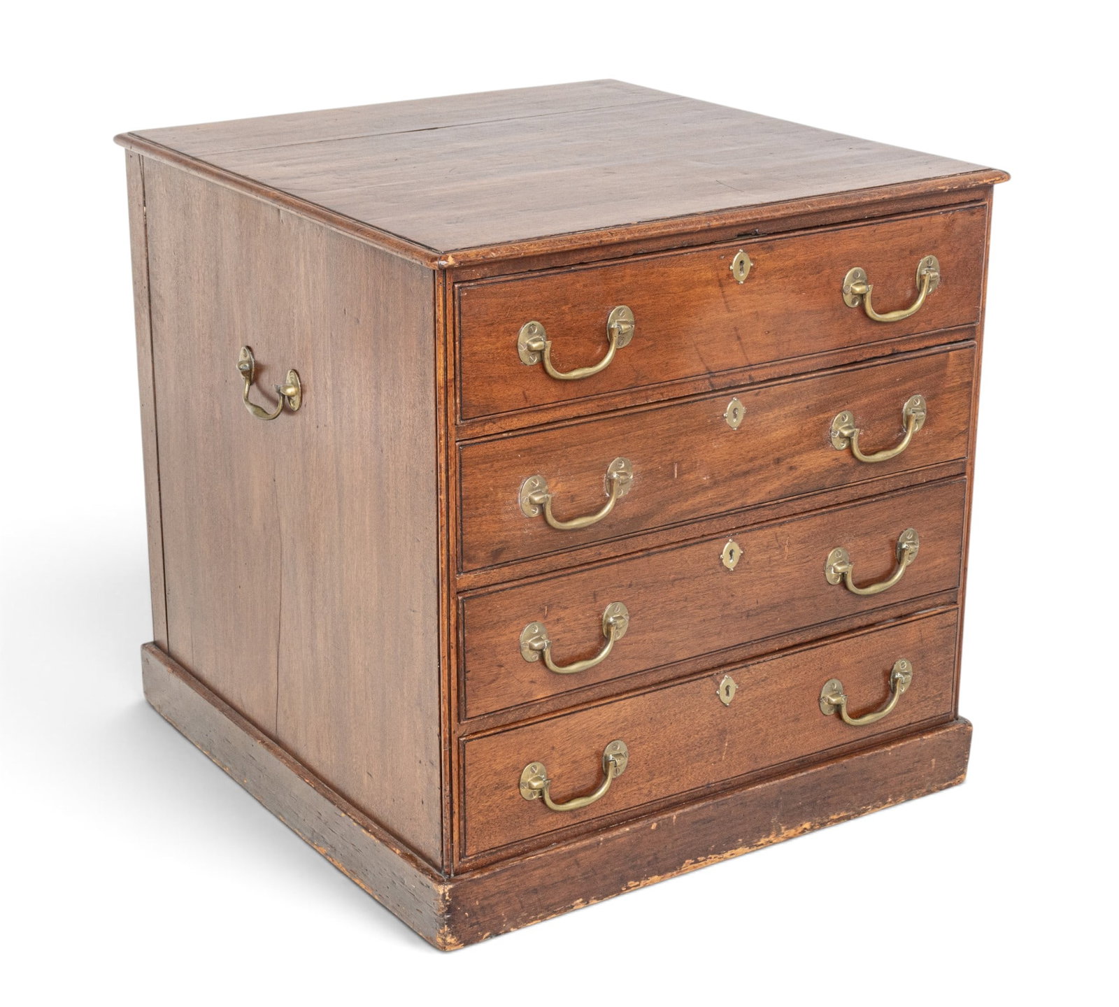 George II Mahogany Architect's Chest of Drawers, Ca. 1770, H 35" W 24" Depth 35" 1 PC (1 of 10)