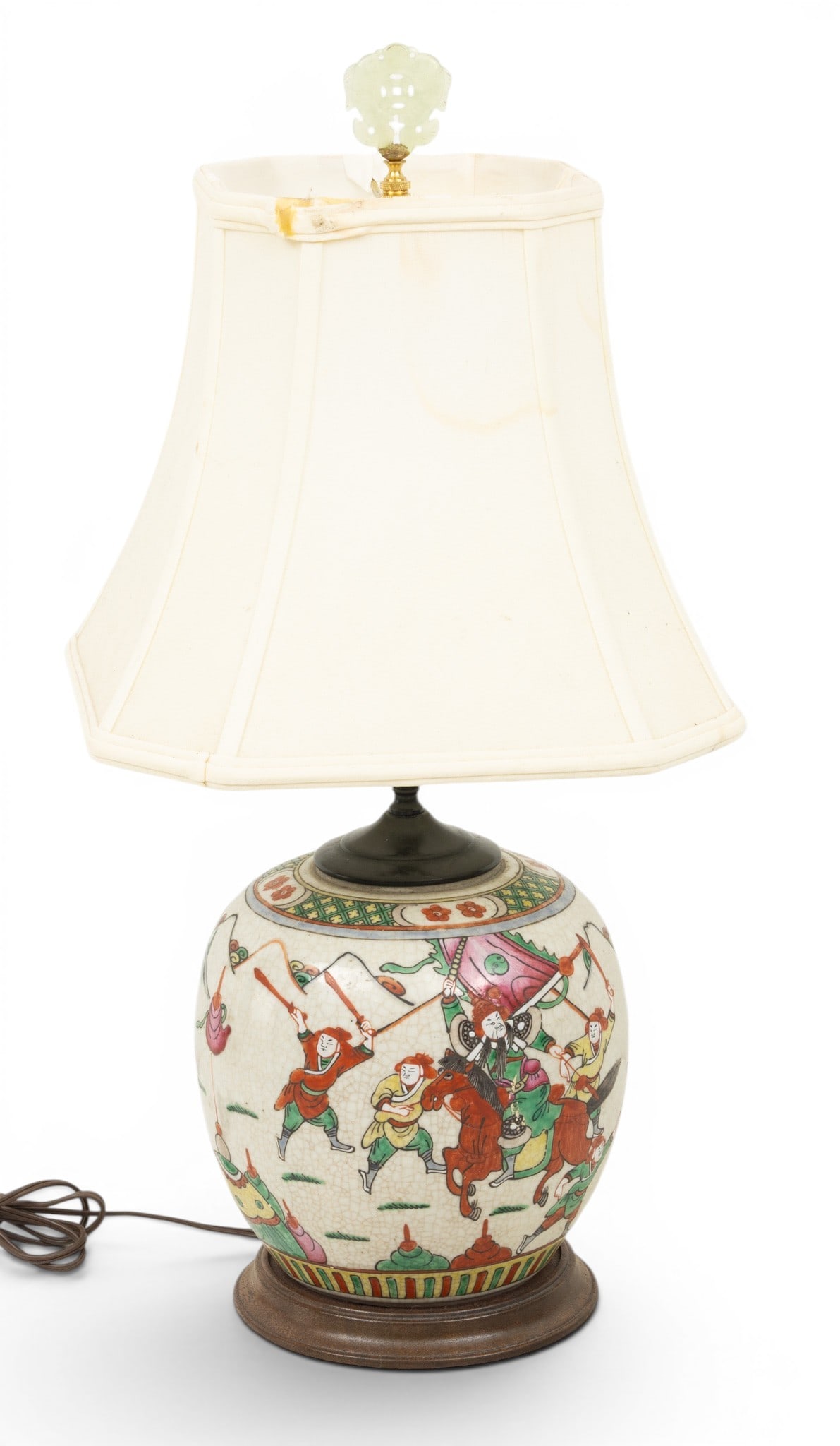 Chinese Porcelain Ginger Jar Lamp, Ca. C 1900, 1 PC (1 of 6)