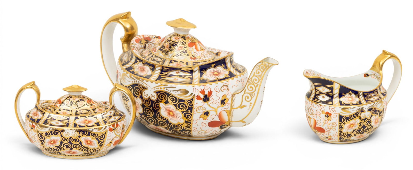 Royal Crown Derby (English) Imari Pattern #2451 Tea Set 3 PCS (1 of 8)