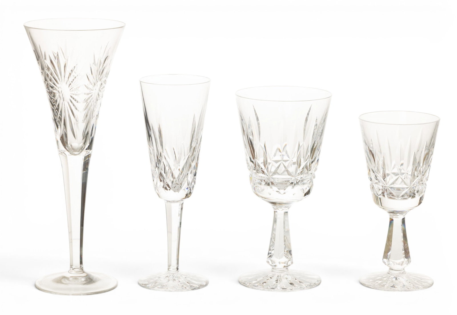 Waterford (Irish) Kylemore Water & Wine Goblets (17pc) Lismore (3) Crystal Stemware 23 PCS (1 of 7)