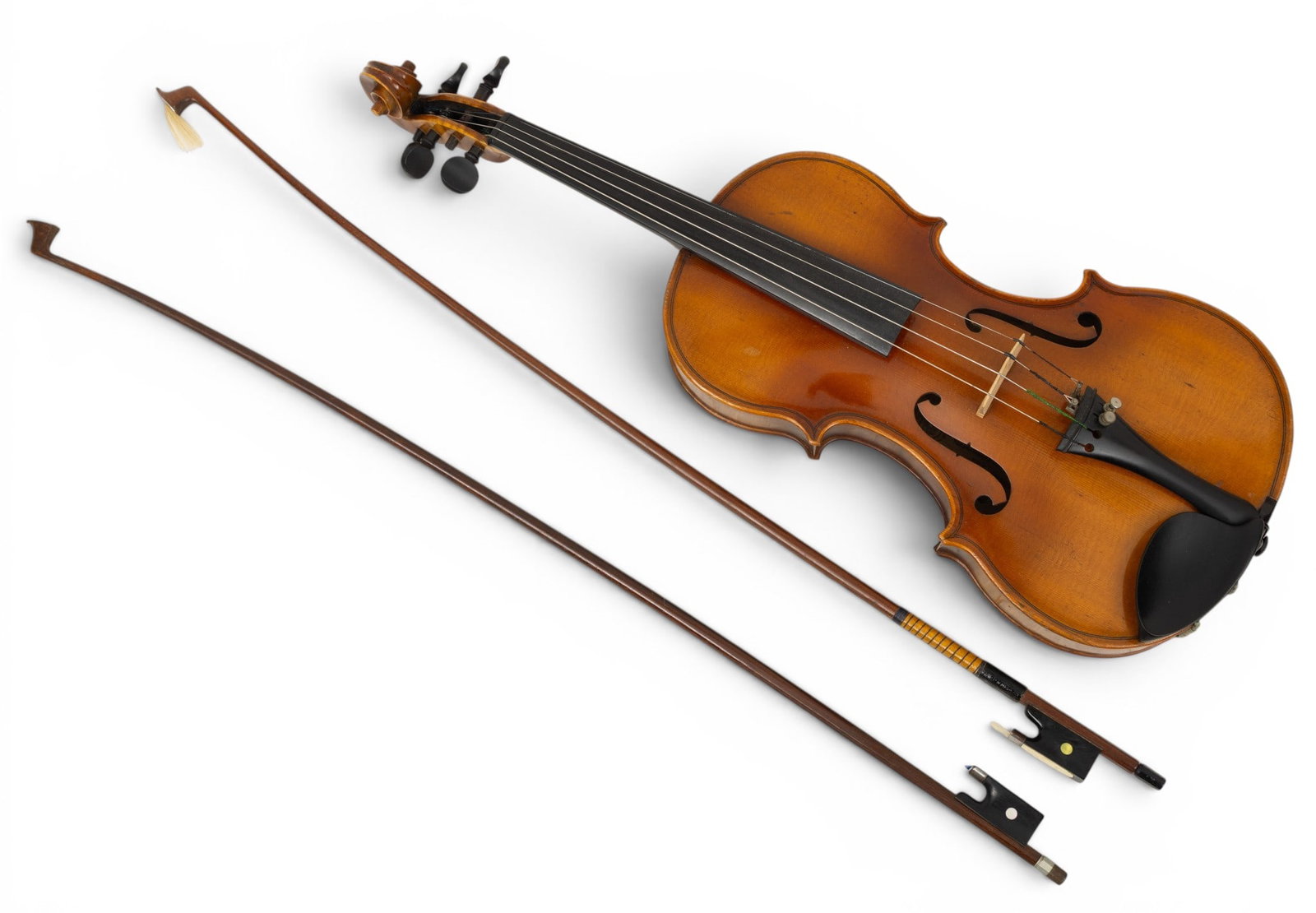 The Jackson-Guldan Violin Co. (Ohio) Spruce and Maple Violin with Two Bows and Carrying Case, Early (1 of 6)