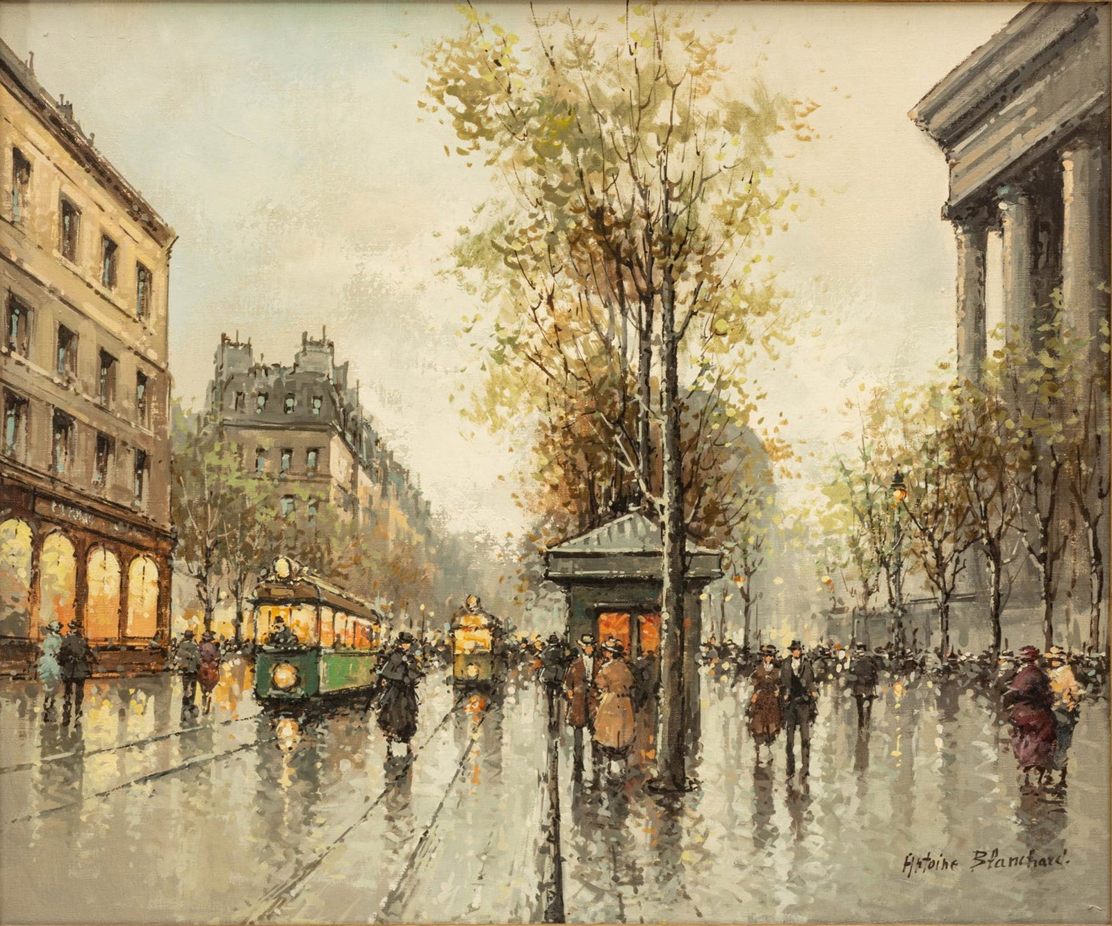 In the Manner of Antoine Blanchard (French, 1910-1988) Oil on Canvas, Ca. 1970, 'Boulevard De La (1 of 8)