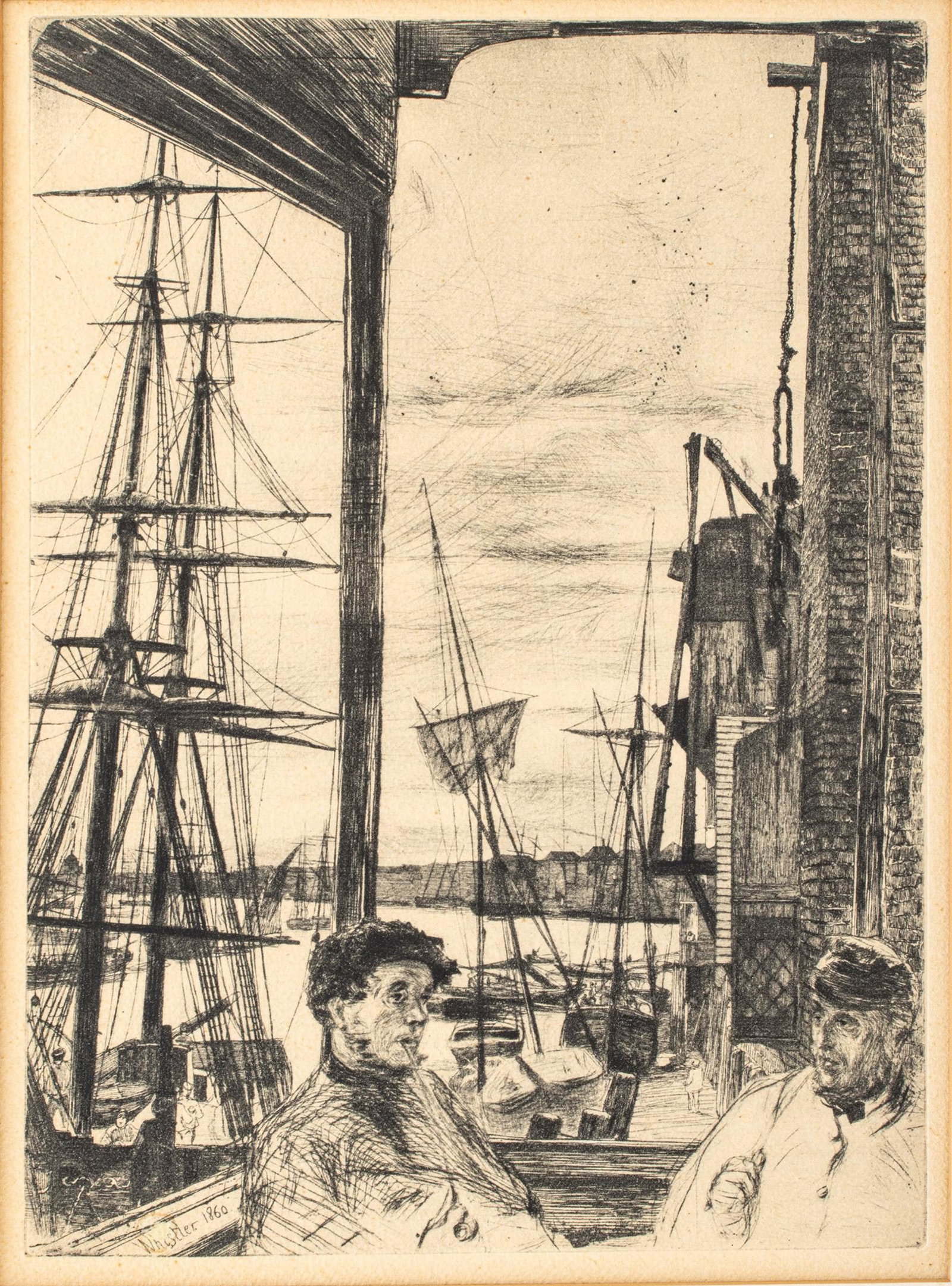 James Abbott McNeill Whistler (American, 1834-1903) Etching and Drypoint on Wove Paper 1860, (1 of 10)