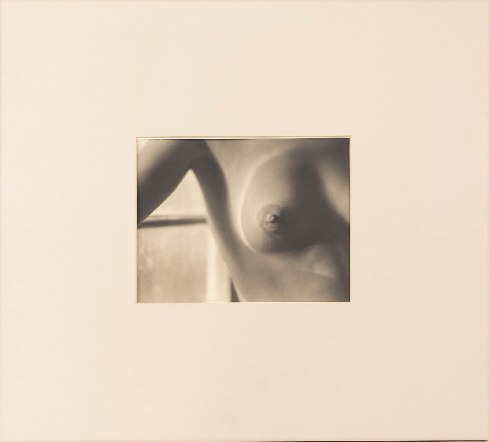 Edward Weston (American, 1886-1958) Gelatin Silver Print Printed Under the Supervision of Cole: Edward Weston (American, 1886-1958) Gelatin Silver Print Printed Under the Supervision of Cole Weston 1970's, 'Nude 1920 (6N)', H 7.25" W 9.25" which reads on the verso: "Negative by Edward West