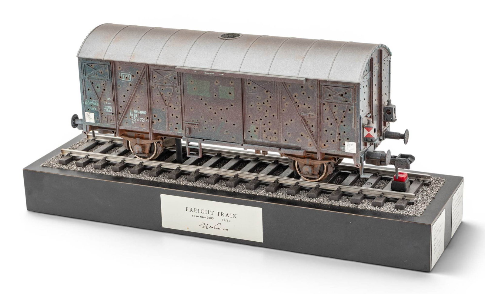 Yoko Ono (American/Japanese, B. 1933) 2005-06, 'Freight Train', H 7.5" L 16" Depth 4.75" (1 of 15)