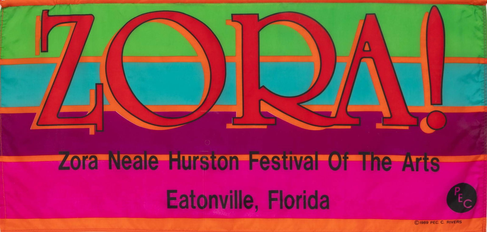 Zora Neale Hurston (American, 1891-1960) Flag 1989, 'Zora!' (1 of 5)