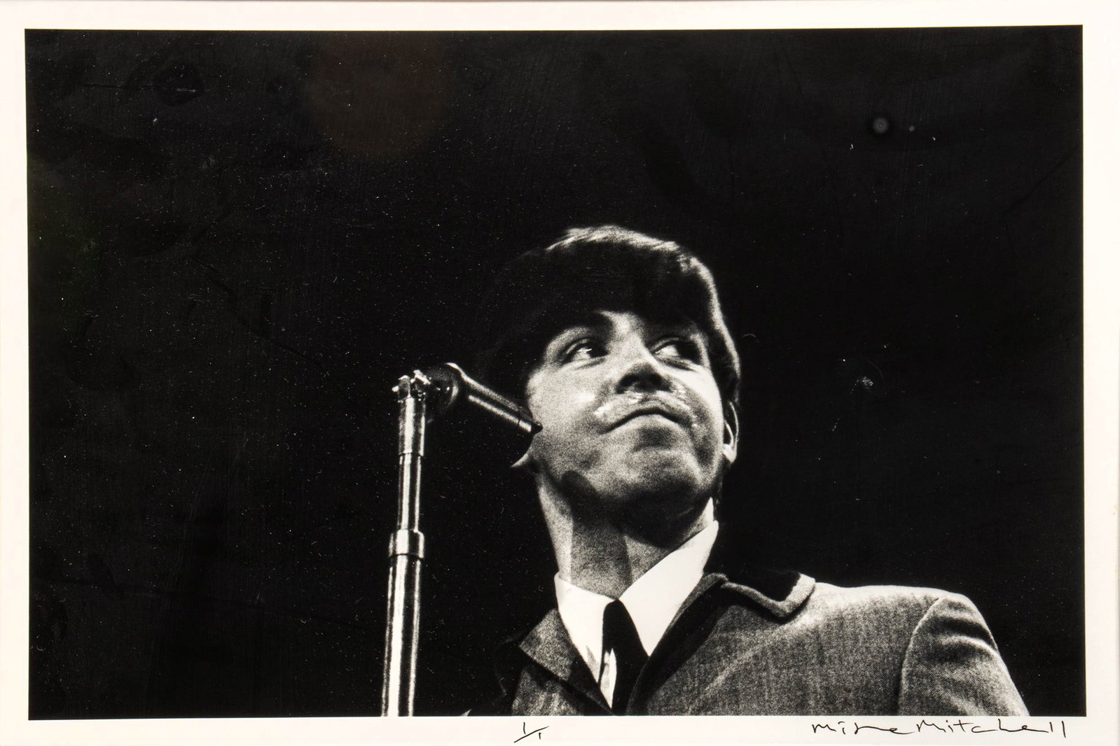 Michael Mitchell (Canadian, 1944-2020) Gelatin Silver Print 'Paul McCartney (Beatles)', H 9.125" W (1 of 8)