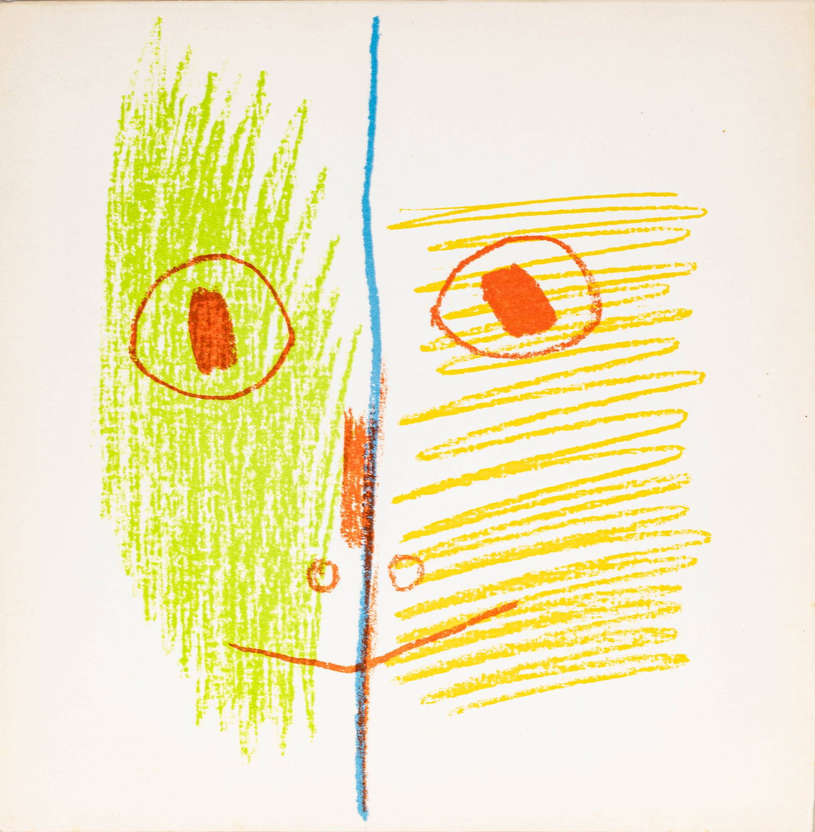 Pablo Picasso (Spanish, 1881-1973) Lithograph Printed in Colors in Bound Book 1955-56, 'Picasso: Pablo Picasso (Spanish, 1881-1973) Lithograph Printed in Colors in Bound Book 1955-56, 'Picasso Peintures', H 6.5" W 6.5" Depth 0.25" The complete book, comprising of one lithograph printed in colors 