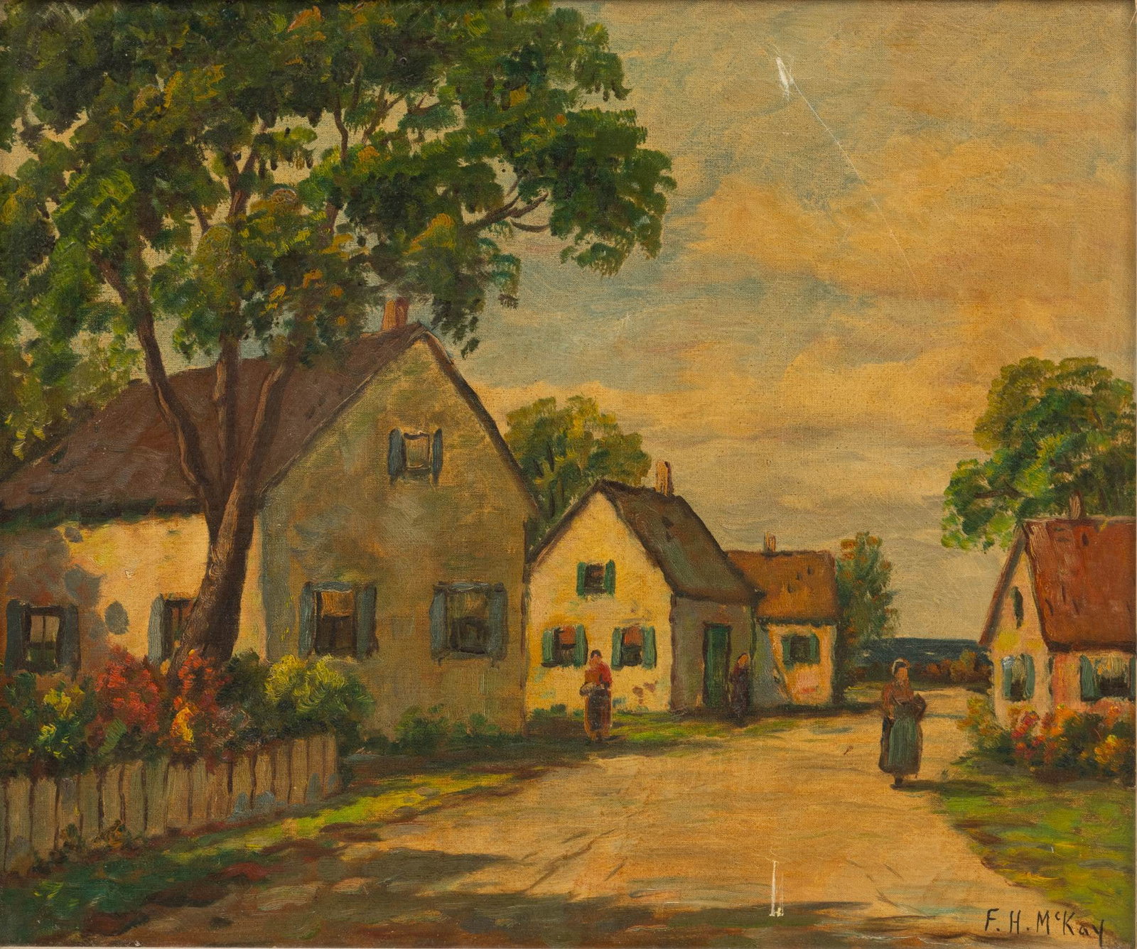 Frances H. McKay (American/Maine, 1880-1969) Oil on Canvas 1930-1940, 'In Maine', H 16" W 20" (1 of 6)