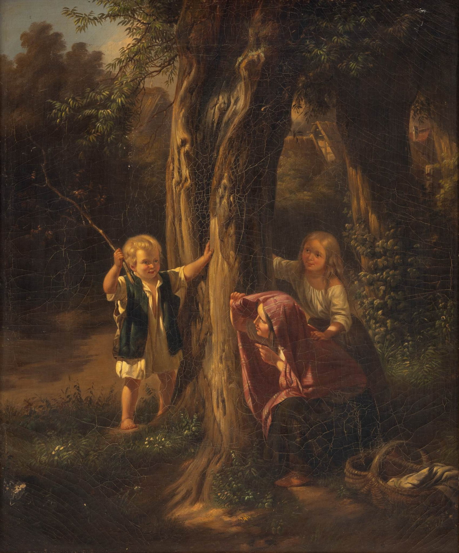 In the Manner of Friedrich Edouard Meyerheim (German, 1808-1879) Oil on Canvas, Ca. Mid 19th C., (1 of 4)