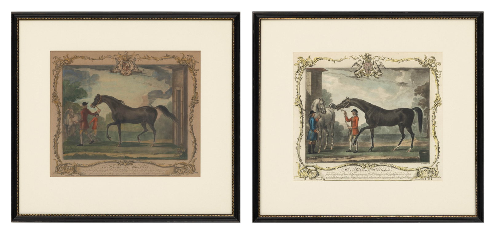 Thomas Spencer (British, 1700-1765) Engraved by Richard Houston (1721-1775) Hand Colored Engravings (1 of 11)