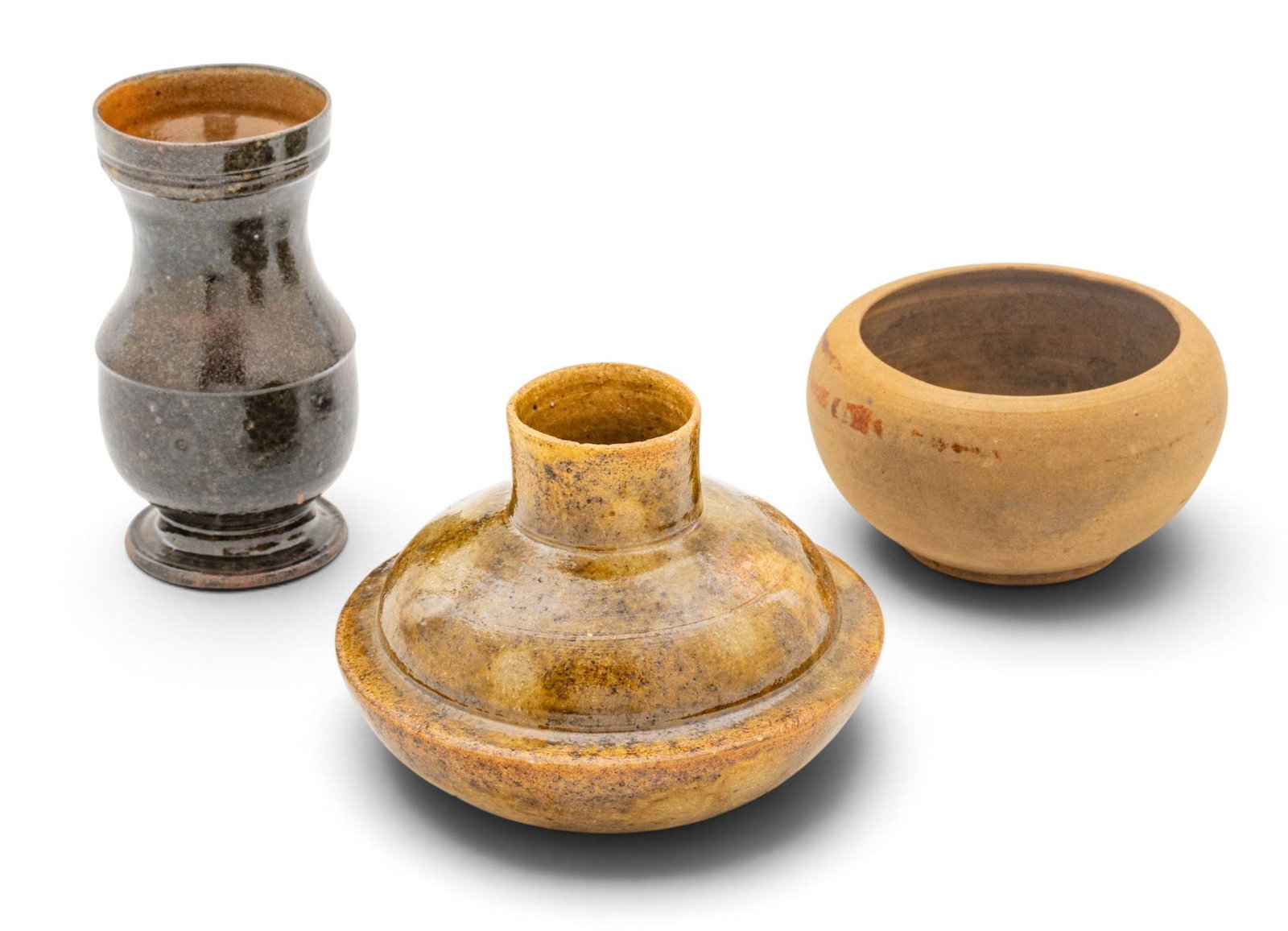 George E. Ohr Diminutive Earthenware Vases, Ca. 1900, 3 PCS (1 of 7)