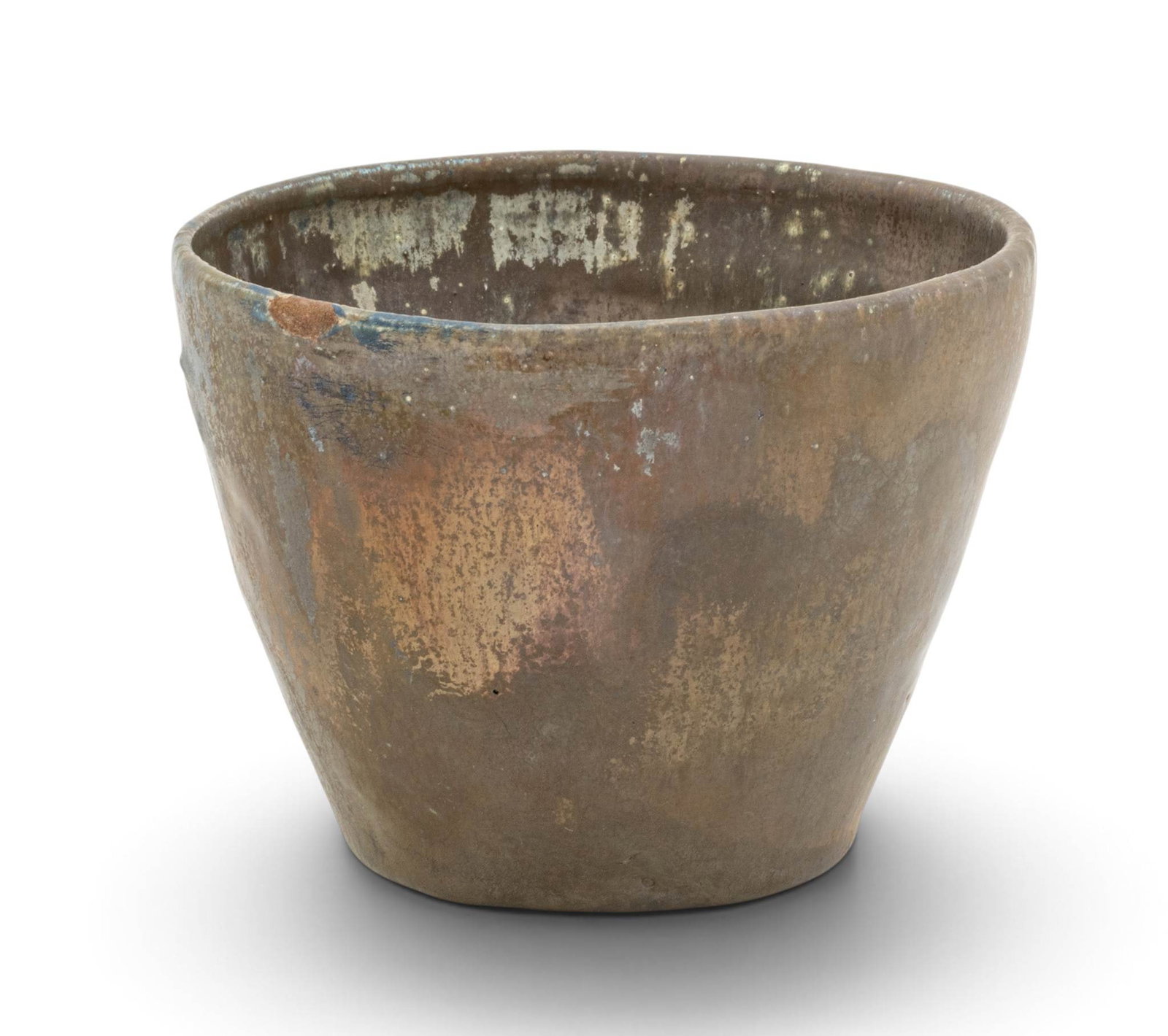 Pewabic Pottery (Detroit, Est. 1903) Glazed Earthenware Small Bowl 1920-1930, H 3.5" Dia. 4.5" (1 of 6)