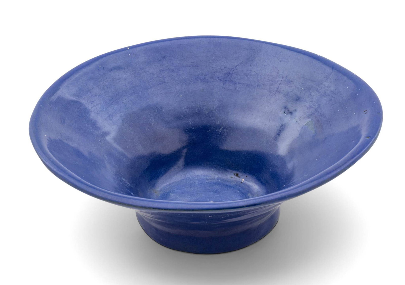 William Buck Stratton for Pewabic Pottery Pewabic Blue Glazed Earthenware Bowl 1920-1930, H 3" Dia. (1 of 6)