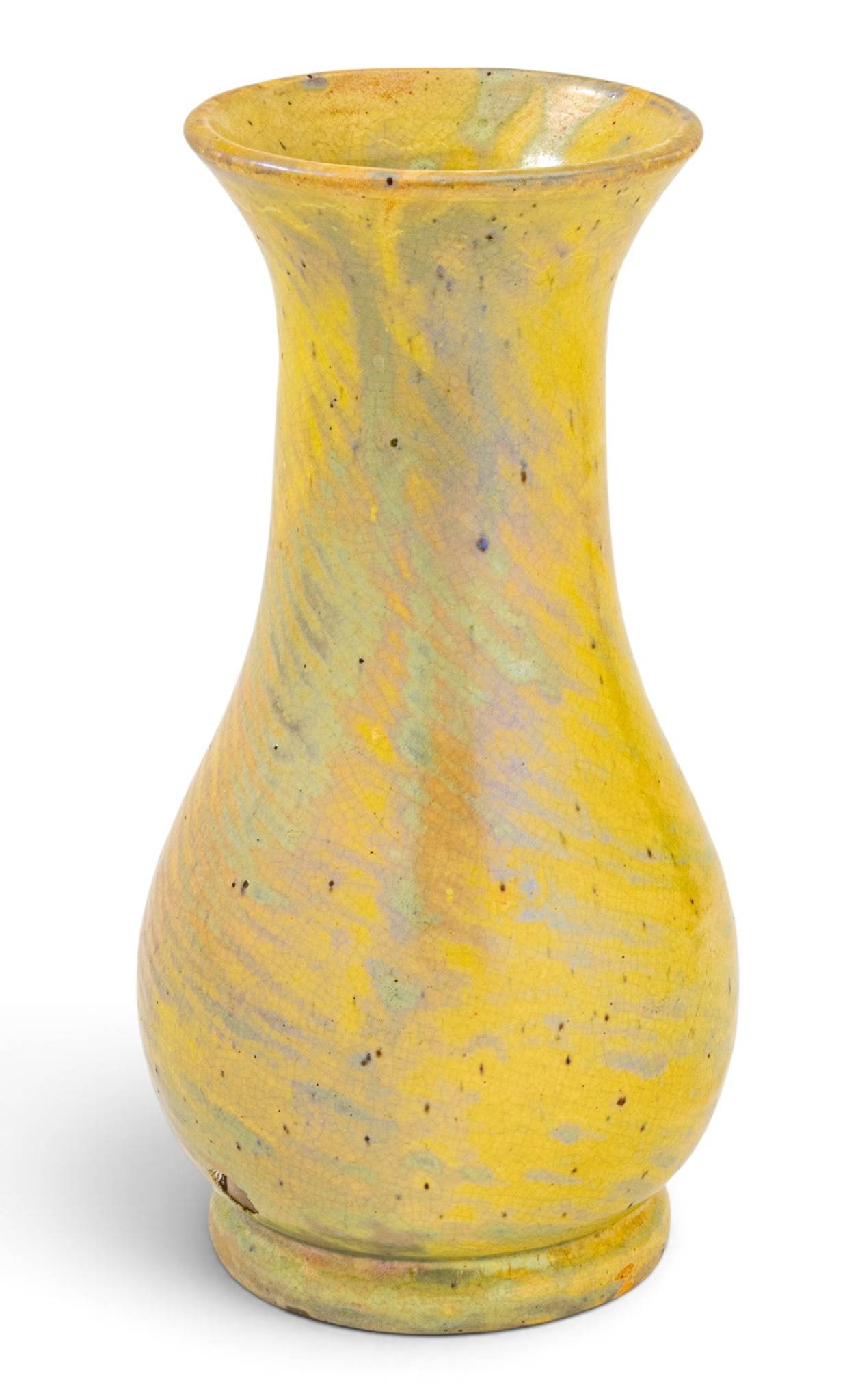 Pewabic Pottery (Detroit, Est. 1903) Baluster Vase 1930, H 9" Dia. 4.5" (1 of 10)
